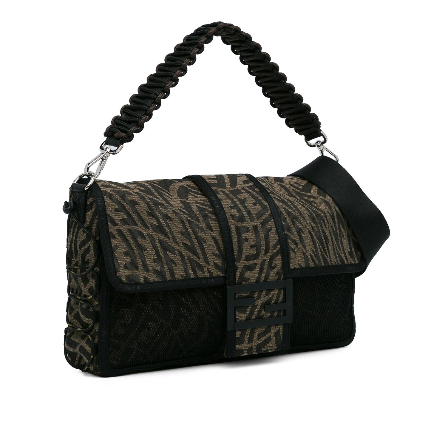Fendi Zucca Vertigo Mesh Baguette Satchel Large Satchel Bag Satchel Shg Wbvtri