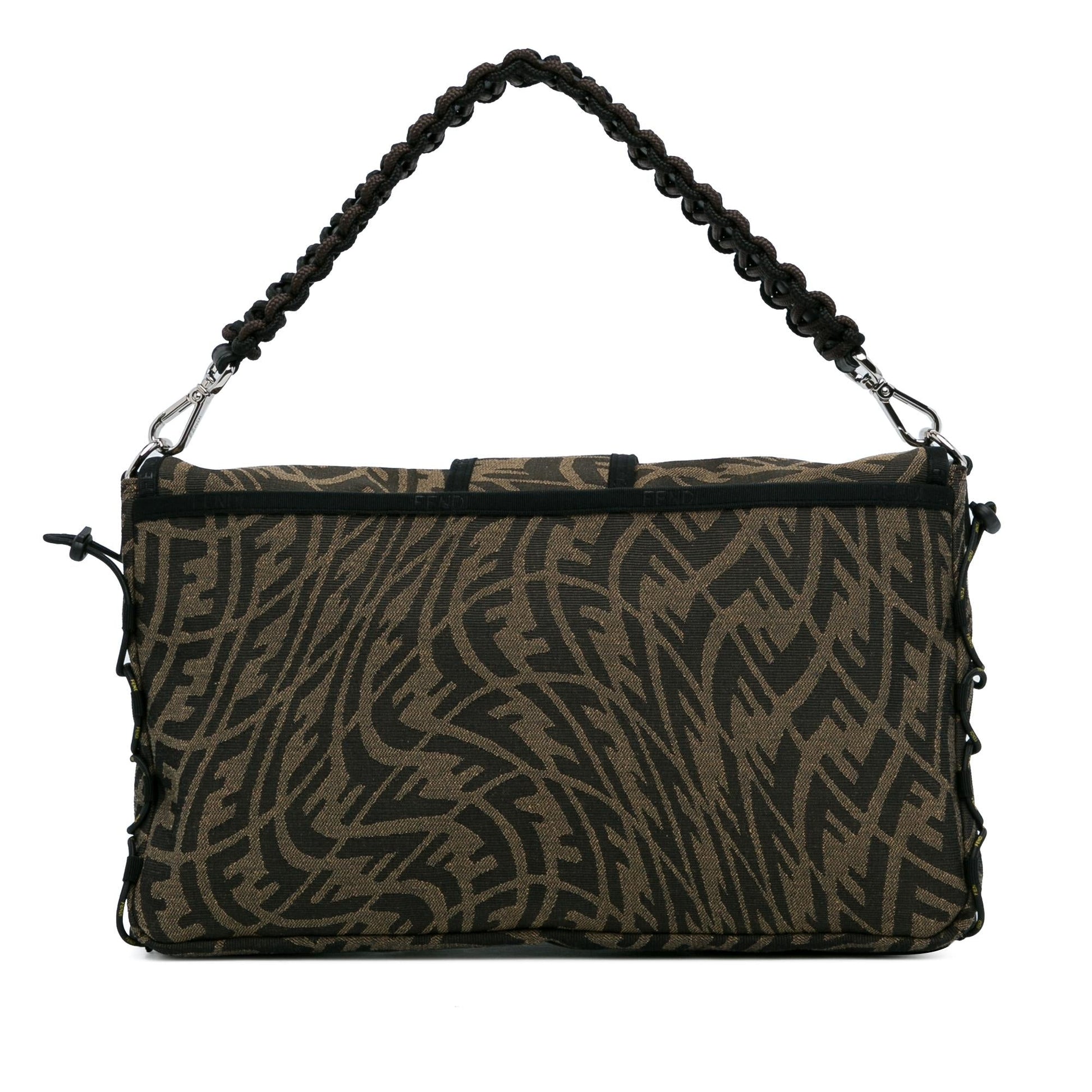 Fendi Zucca Vertigo Mesh Baguette Satchel Large Satchel Bag Baguette Satchel 1