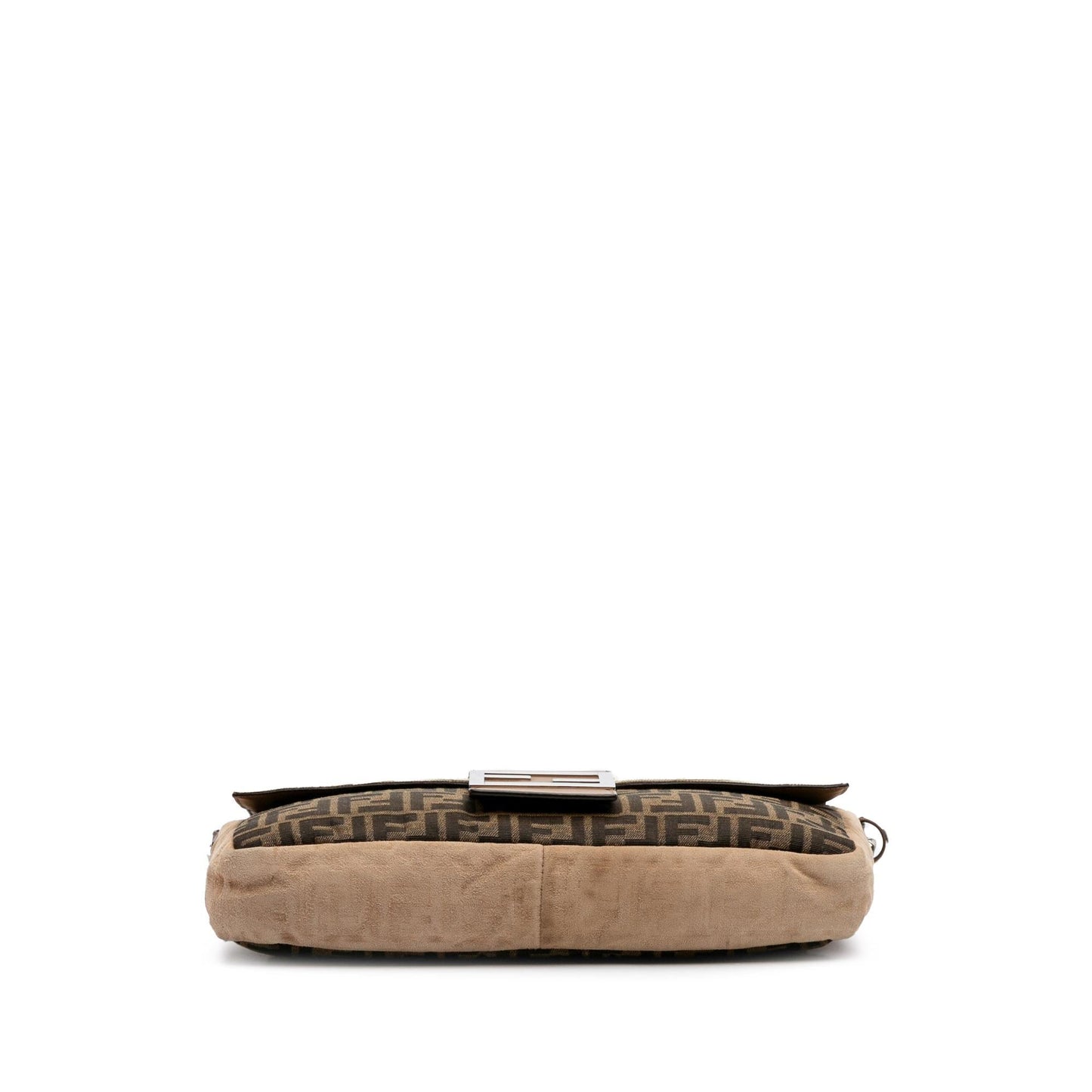 Fendi Zucca And Pequin Convertible Baguette Satchel Canvas Large Satchel Bag Convertible Baguette Satchel