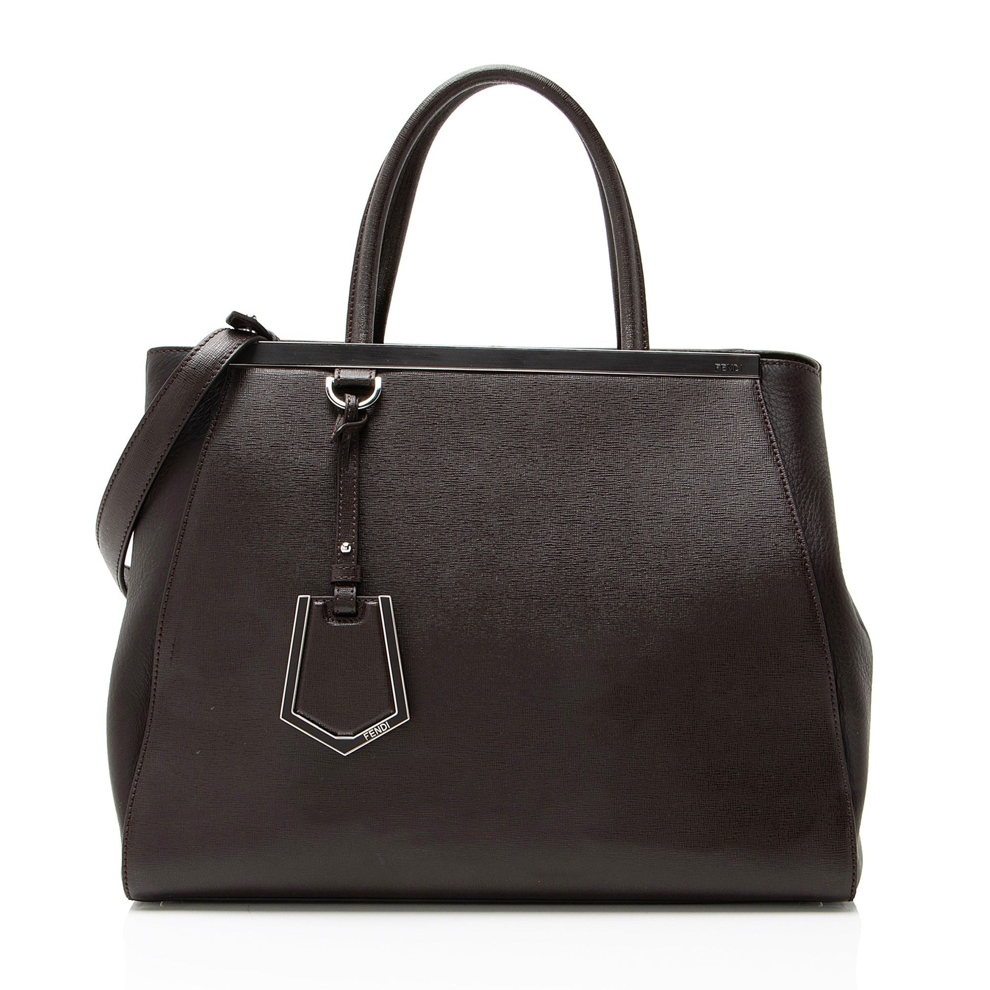 Fendi 2Jours Tote Leather Medium Tote Bag