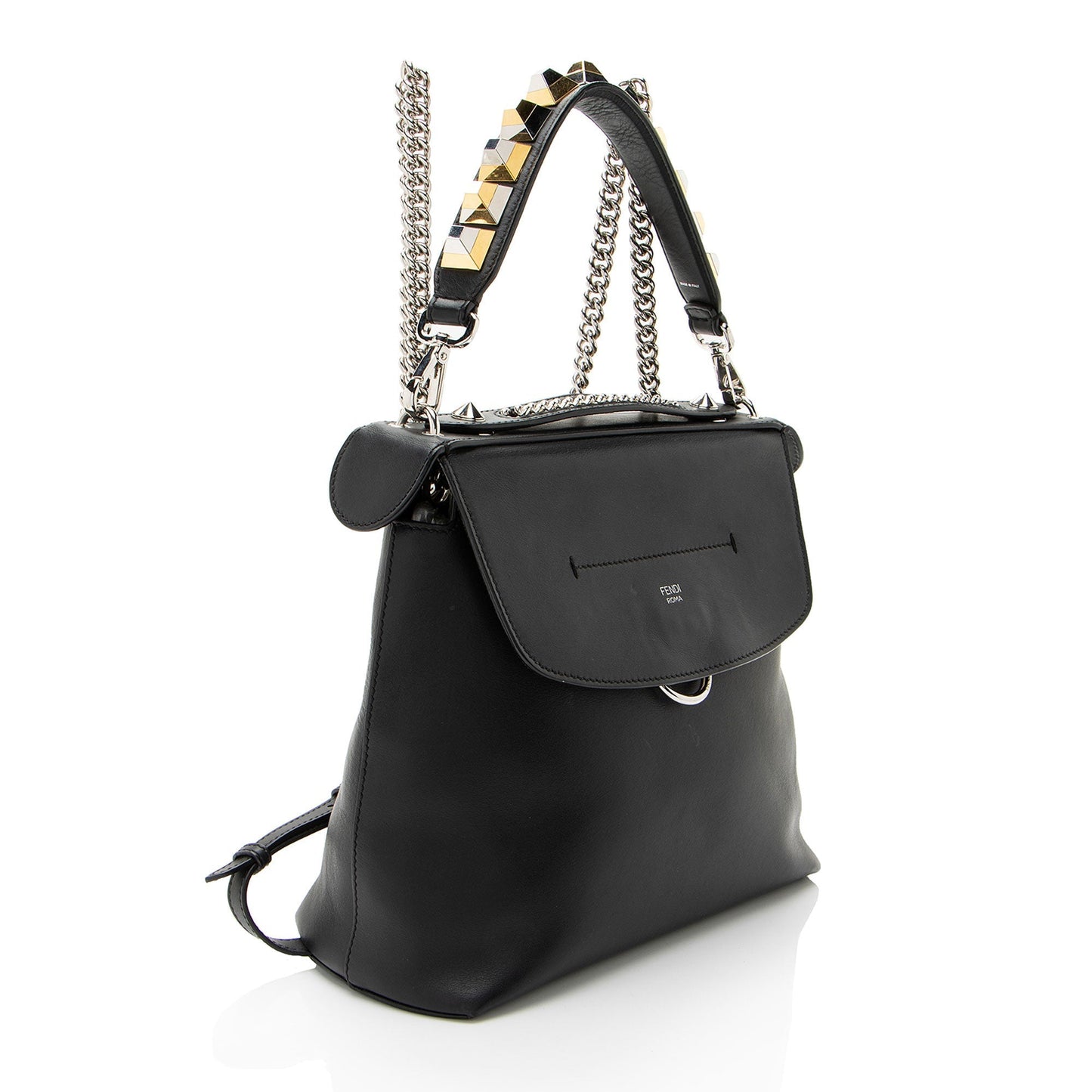 Fendi Back To School Backpack Leather Shoulder Bag