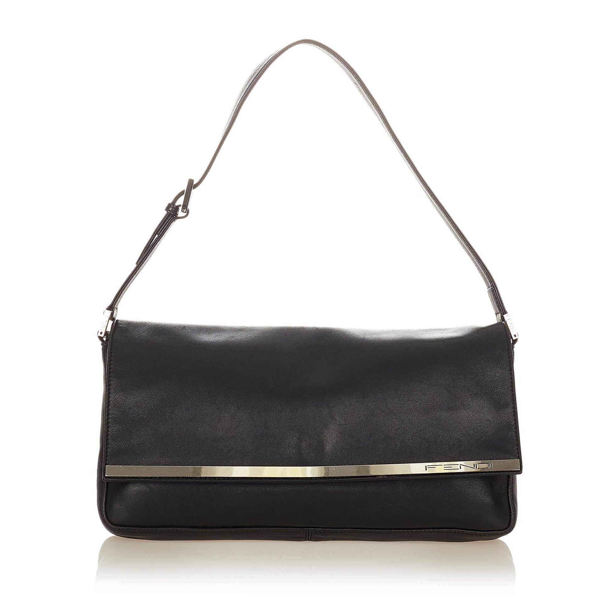 Fendi Baguette Shg Handbag Leather Shoulder Bag Baguette Shg 26705