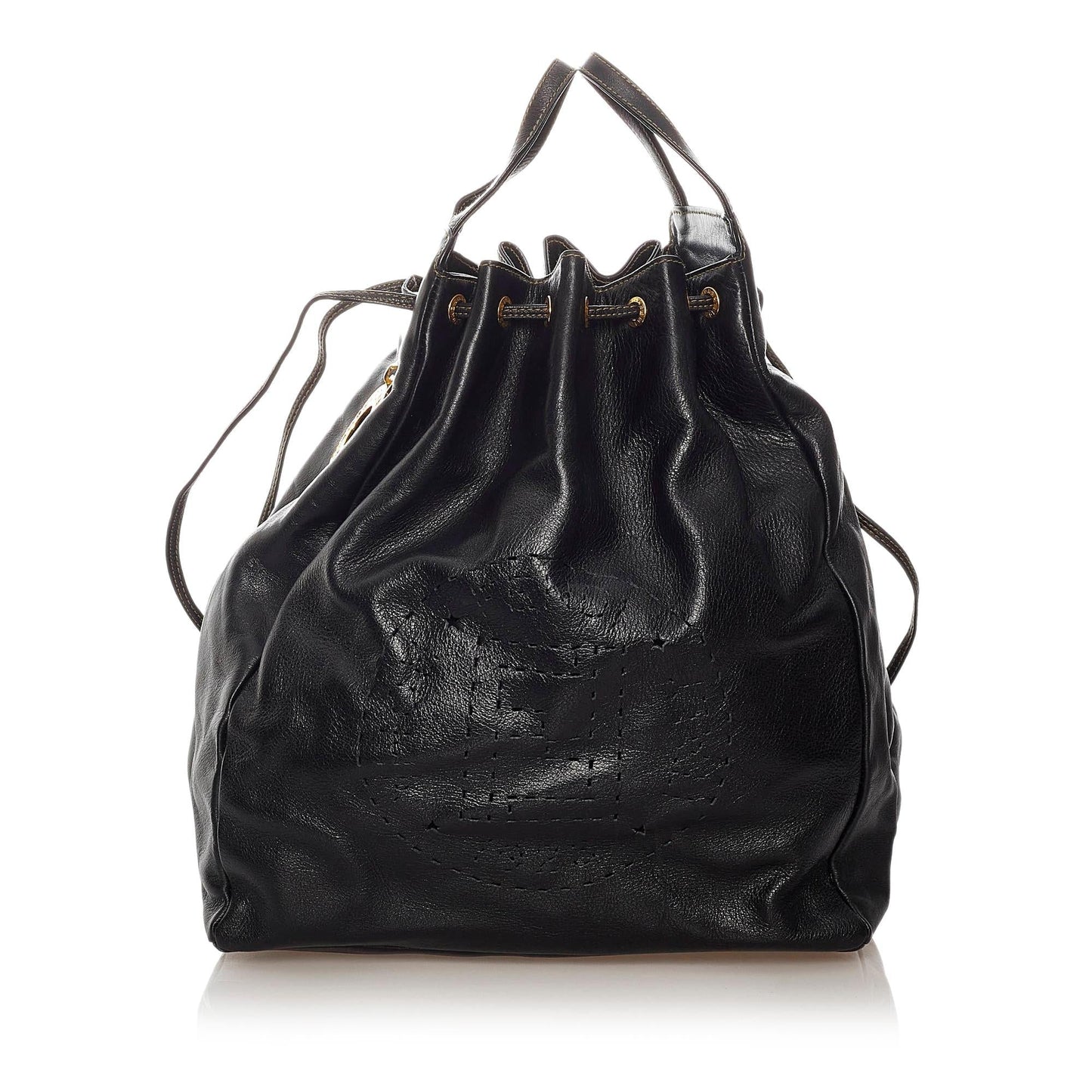 Fendi Bag Shg Leather Bucket Shoulder Bag
