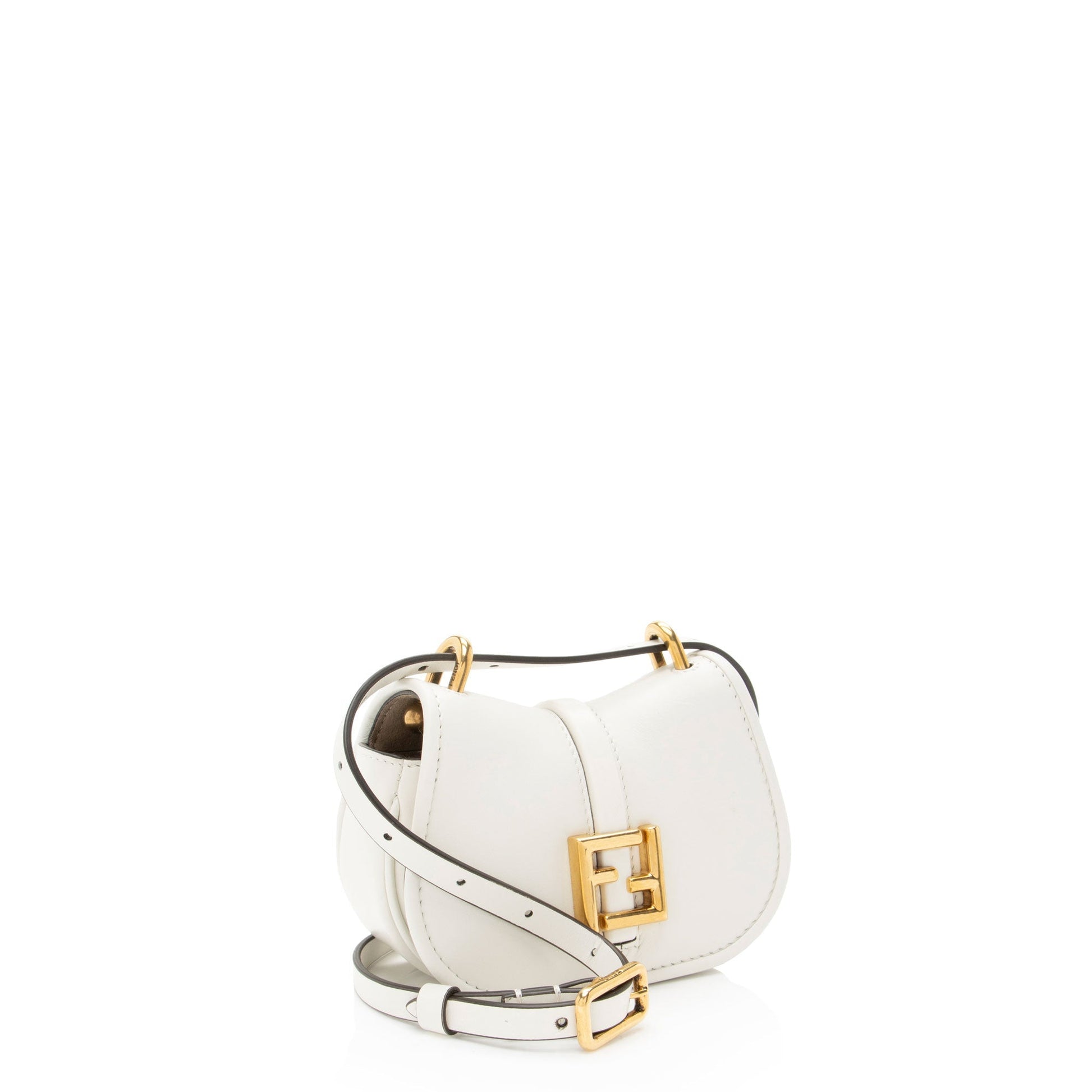 Fendi Mon Nano Shoulder Bag Leather Nano Shoulder Bag