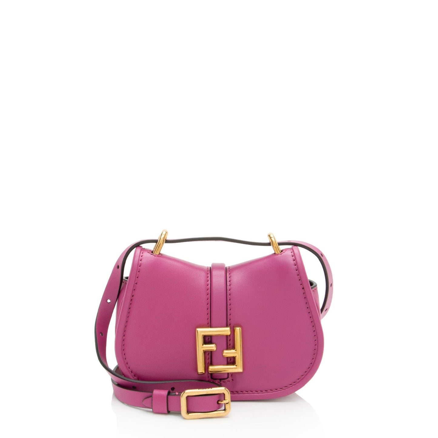 Fendi Mon Nano Shoulder Bag Leather