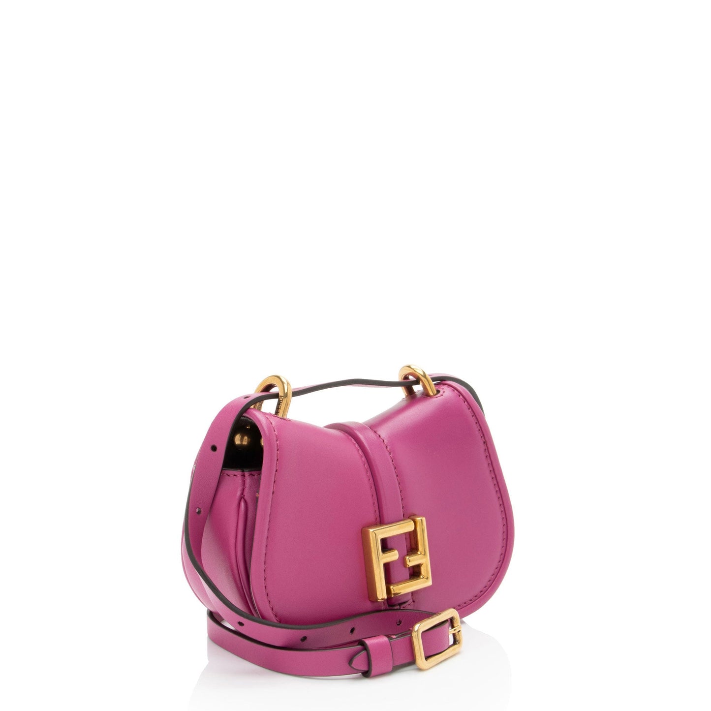 Fendi Mon Nano Shoulder Bag Leather