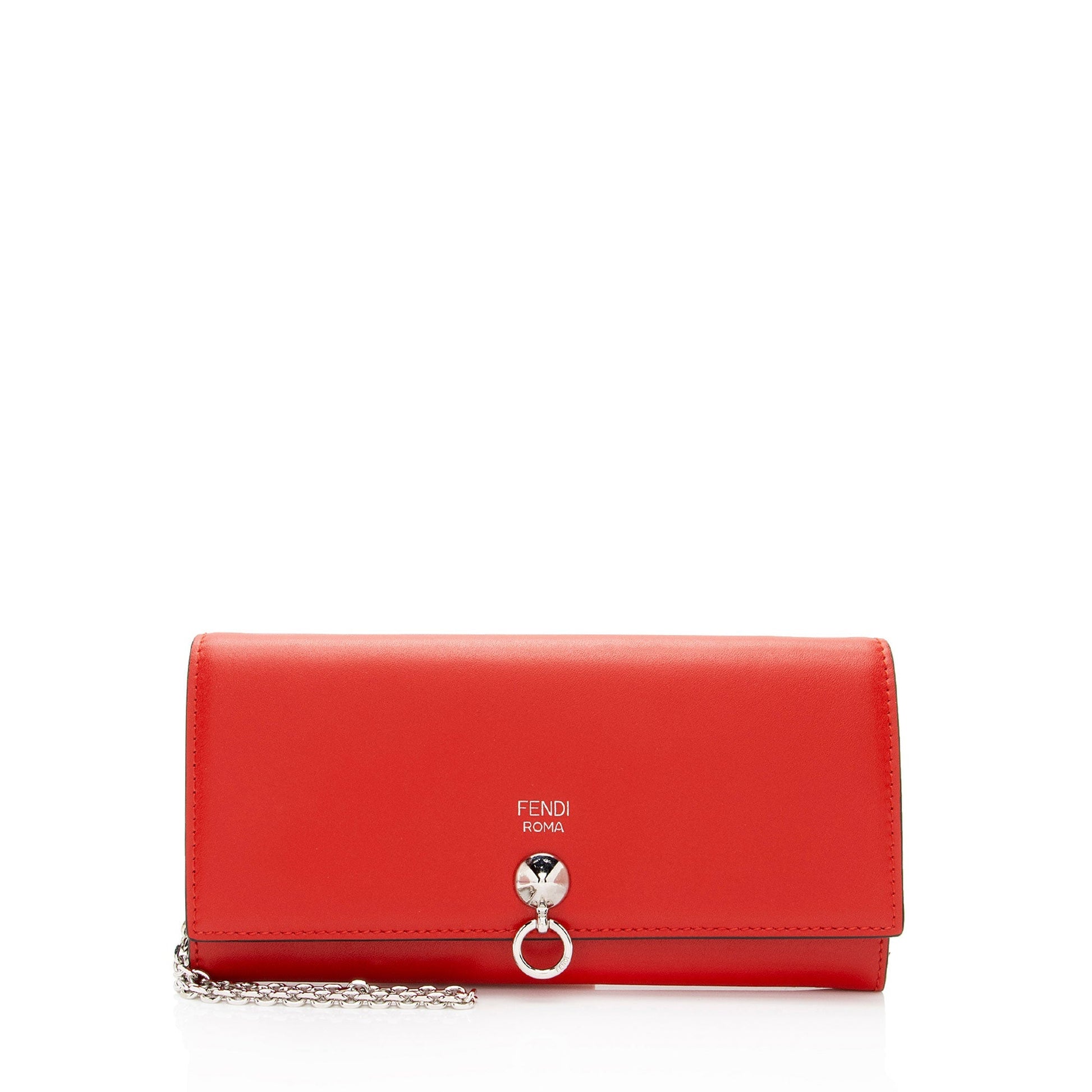 Fendi Dotcom Wallet On Bag Shf Bvy1Rz Leather Chain Crossbody Bag