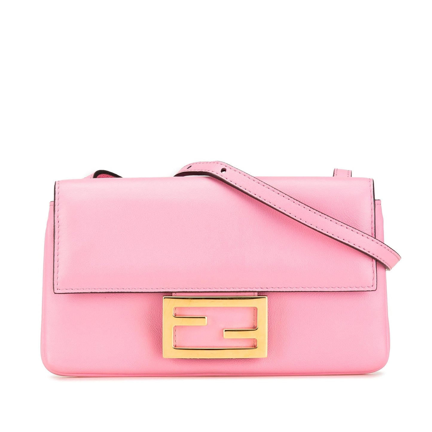 Fendi Duo Baguette Crossbody Bag Leather Shoulder Bag