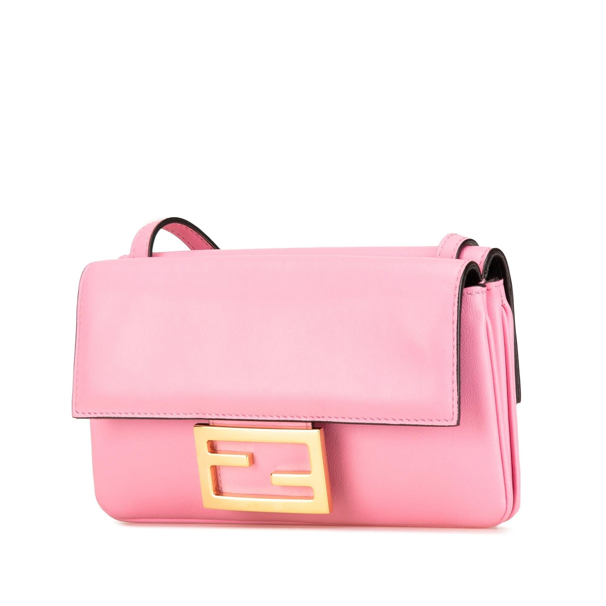Fendi Duo Baguette Crossbody Bag Leather Shoulder Bag