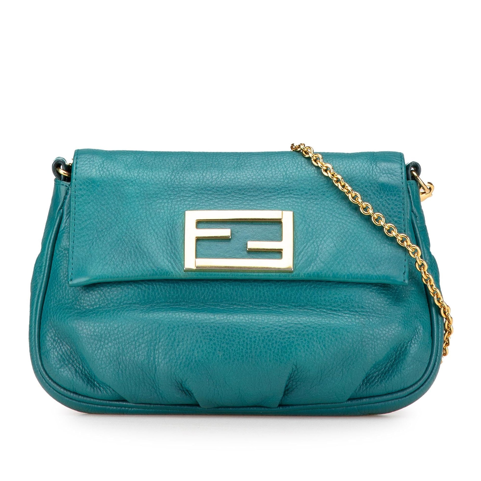 Fendi sta Pochette Crossbody Leather Crossbody Bag