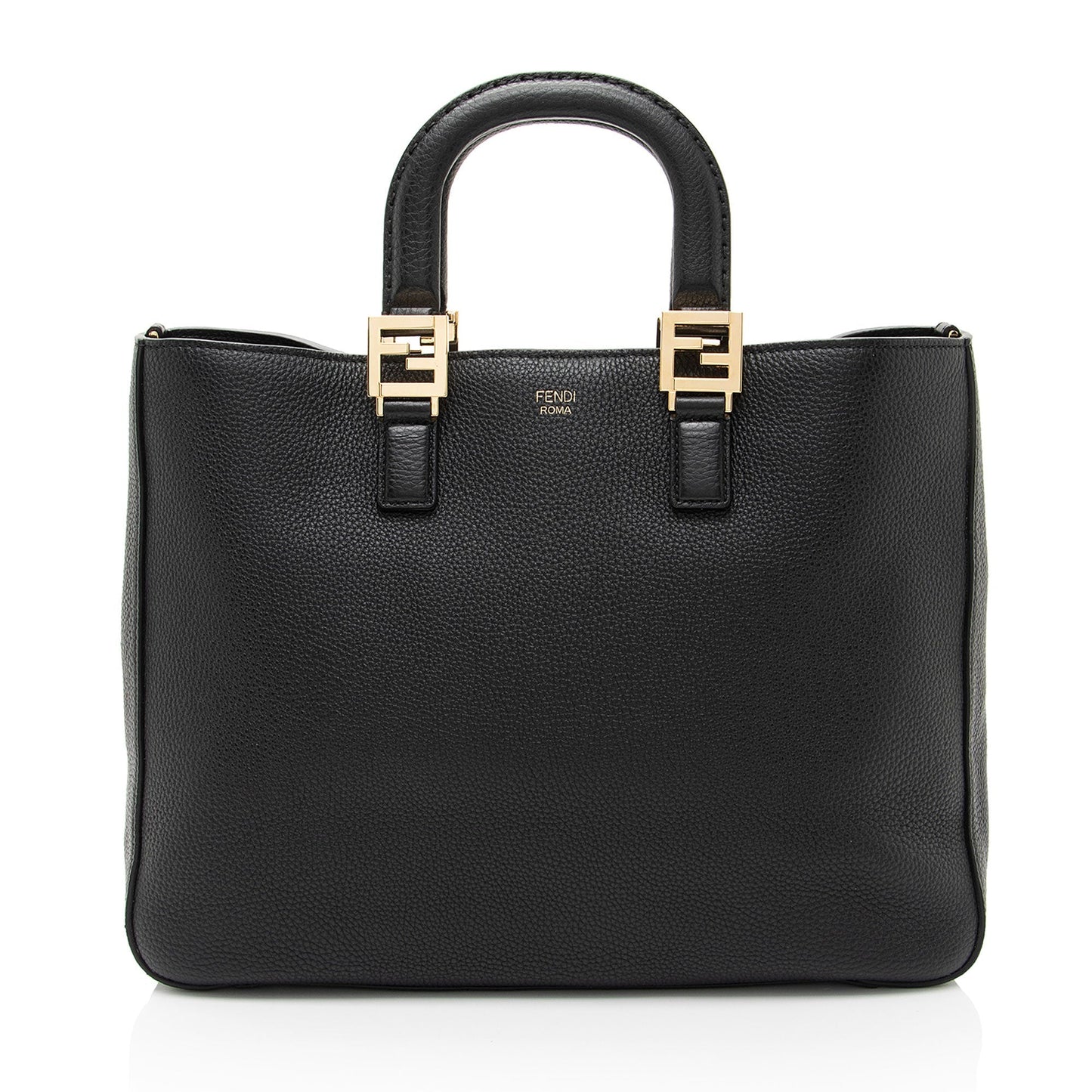 Fendi Glacier Tote Leather Medium Tote Bag