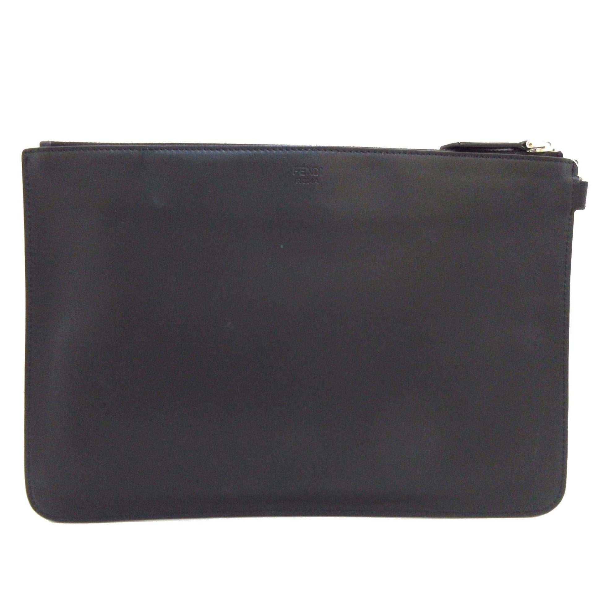 Fendi Monster Eyes Clutch Shg Orzmvv Leather Clutch Bag