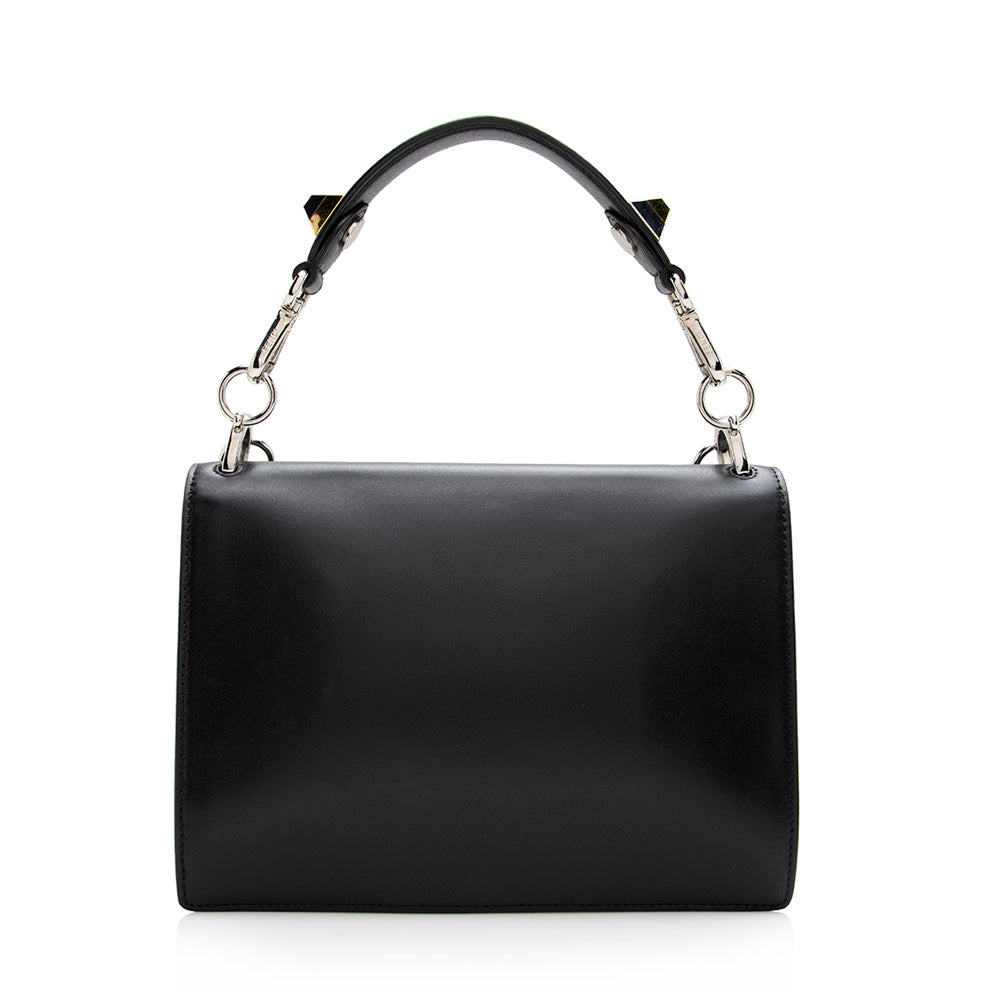 Fendi Monster Eyes Kan Shoulder Bag Shf Leather Medium