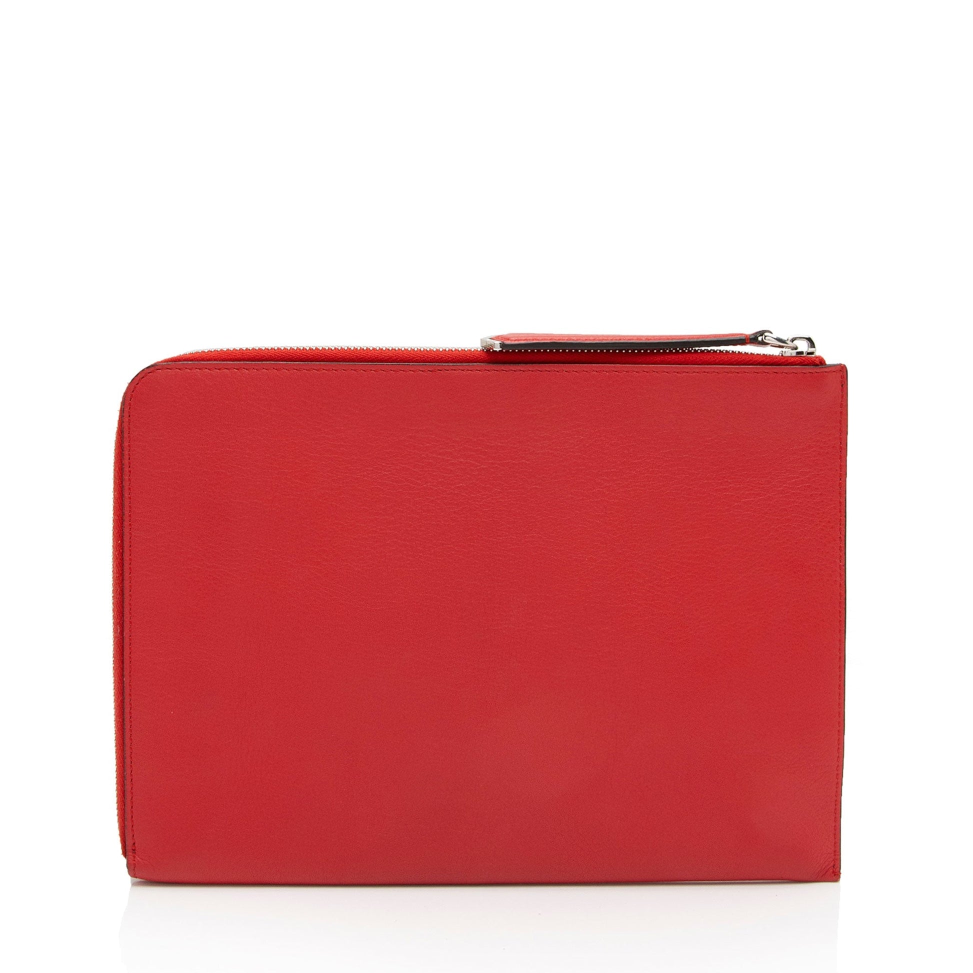 Fendi Monster Clutch Shf 1L3C25 Leather Zip Clutch Bag