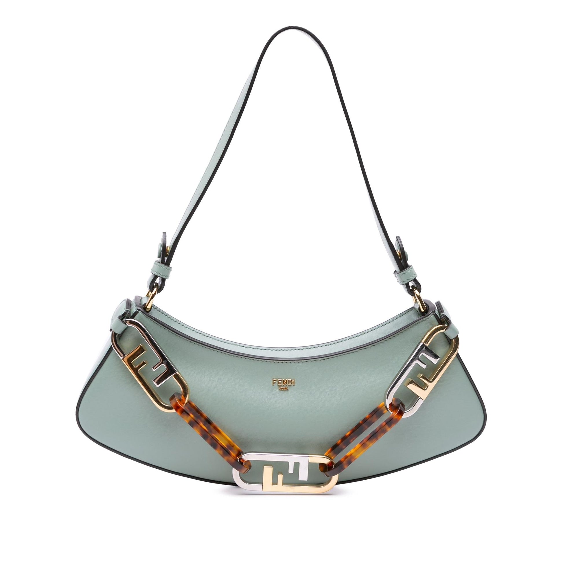 Fendi Lock Swing Satchel Leather Satchel Bag Olock Swing Satchel