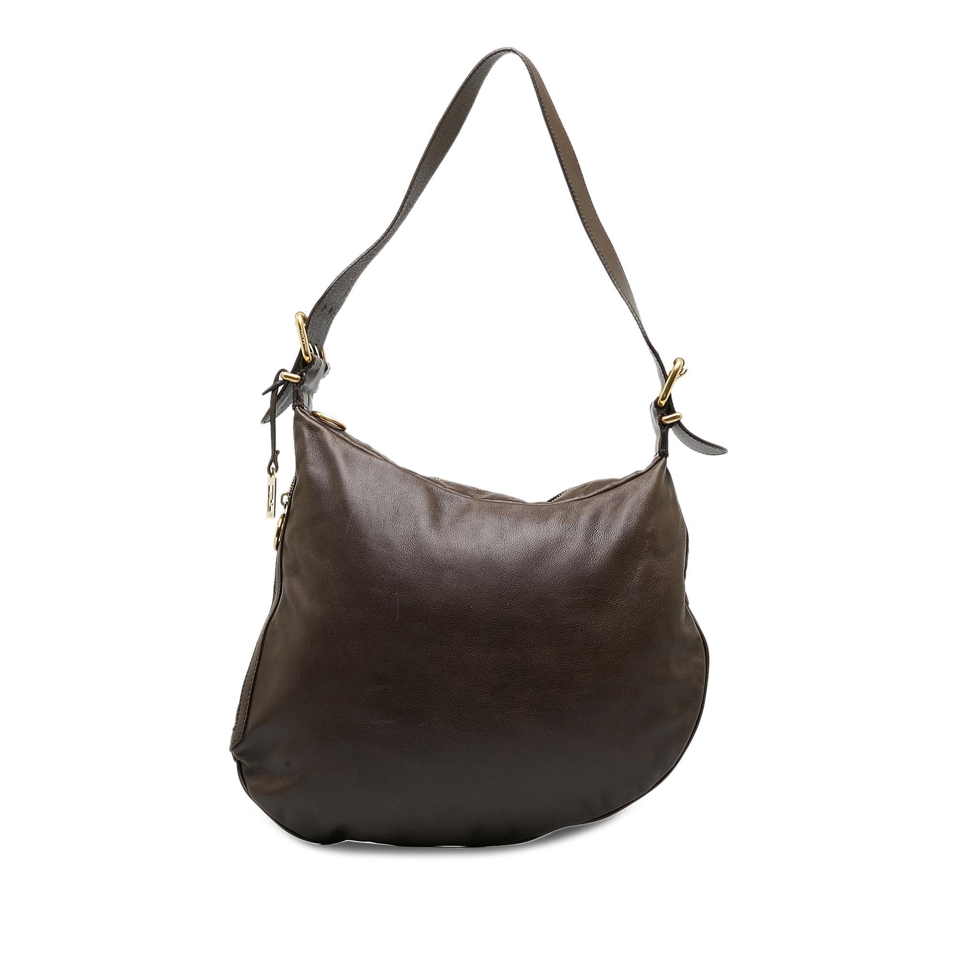 Fendi Oyster Shoulder Bag Shg P6A7Z8 Leather