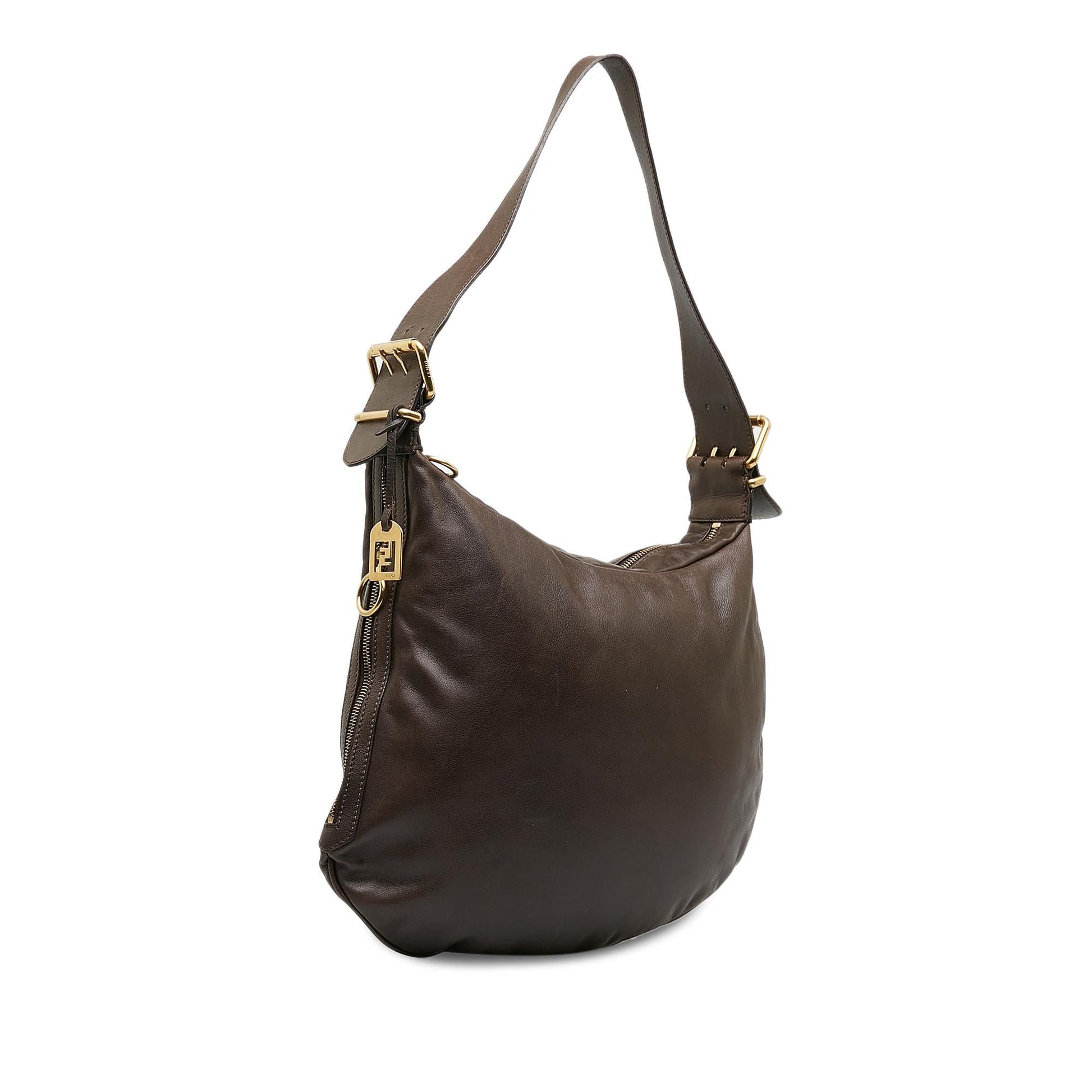 Fendi Oyster Shoulder Bag Shg P6A7Z8 Leather