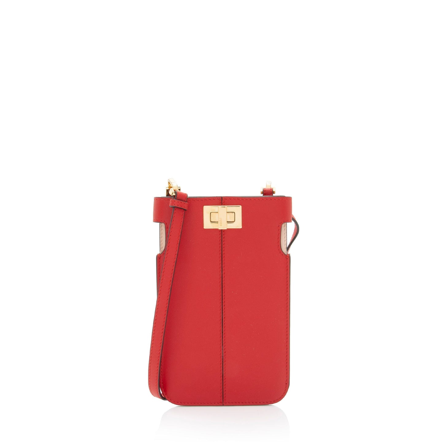 Fendi Peek Phone Pouch Crossbody Shf Arr6Gz Leather Crossbody Bag