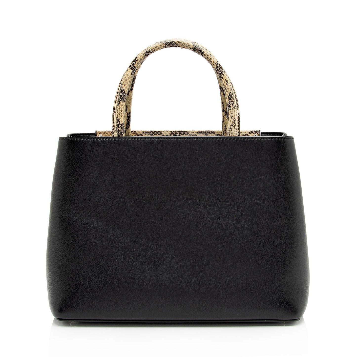Fendi Flowerland Petite 2Jours Tote Shf Gcyu5G Leather Python Tote Bag