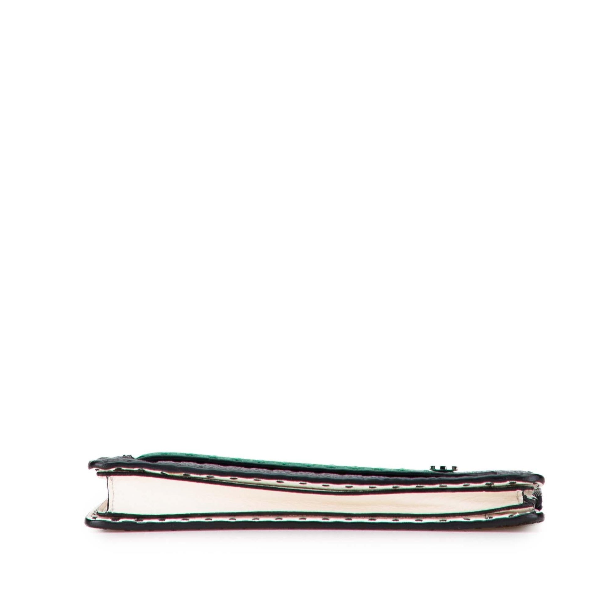 Fendi Selleria Clutch Leather Clutch Bag