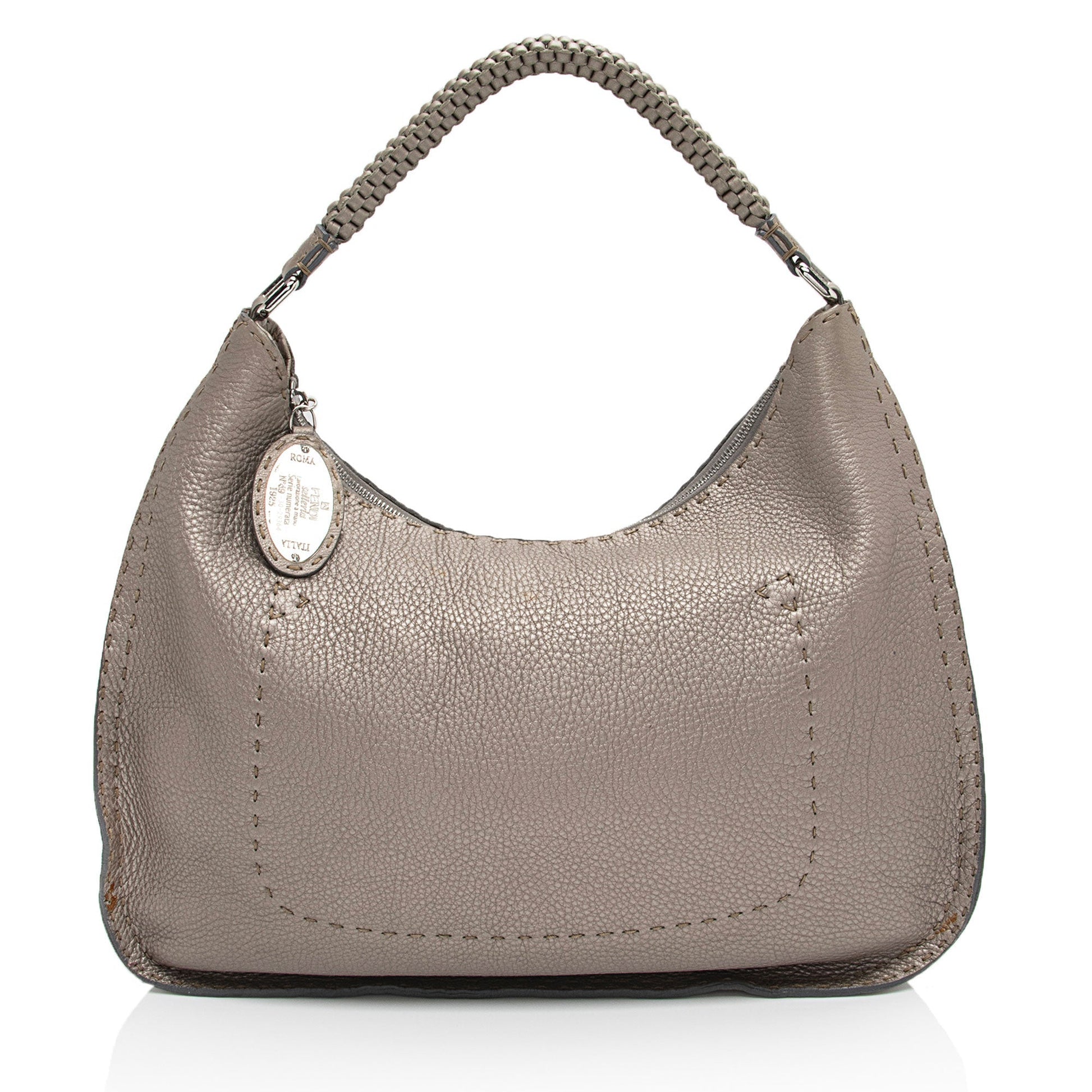 Fendi Selleria Hobo Shf Hkcqso Leather Shoulder Bag