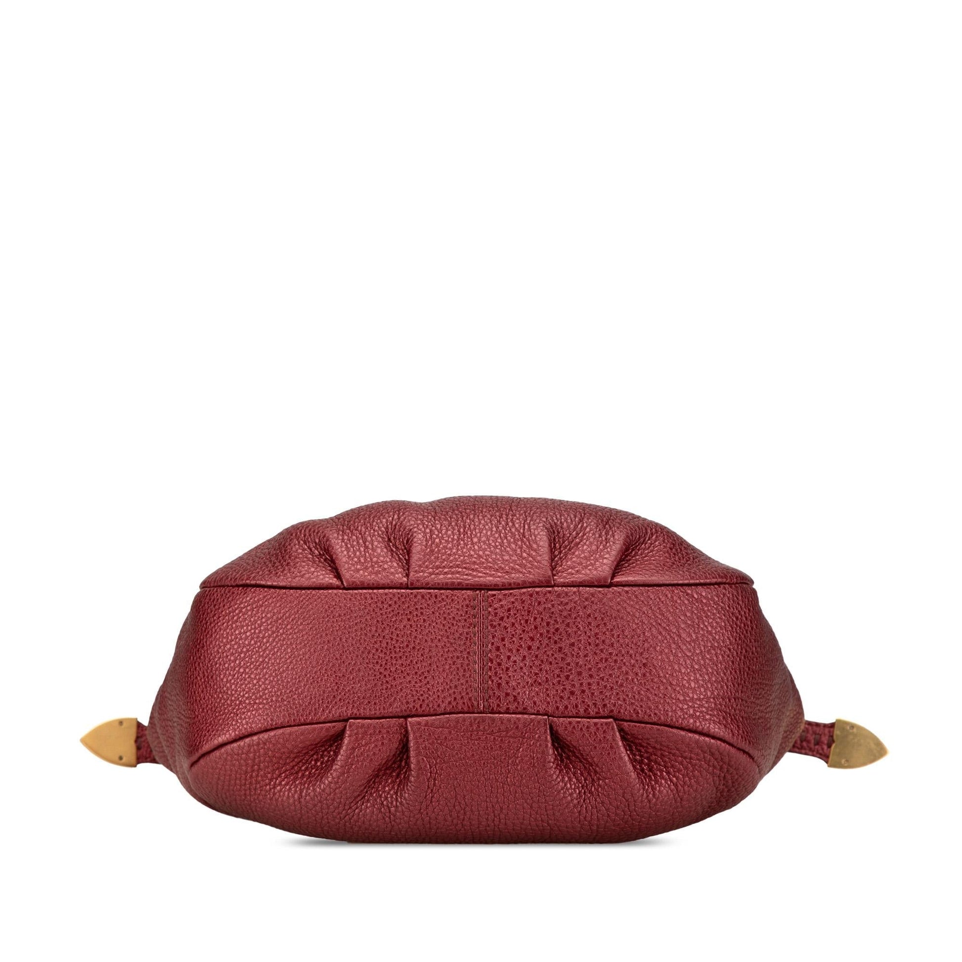 Fendi Selleria Hobo Leather Shoulder Bag