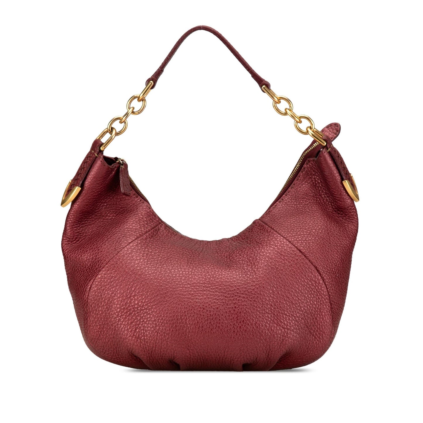 Fendi Selleria Hobo Leather Shoulder Bag