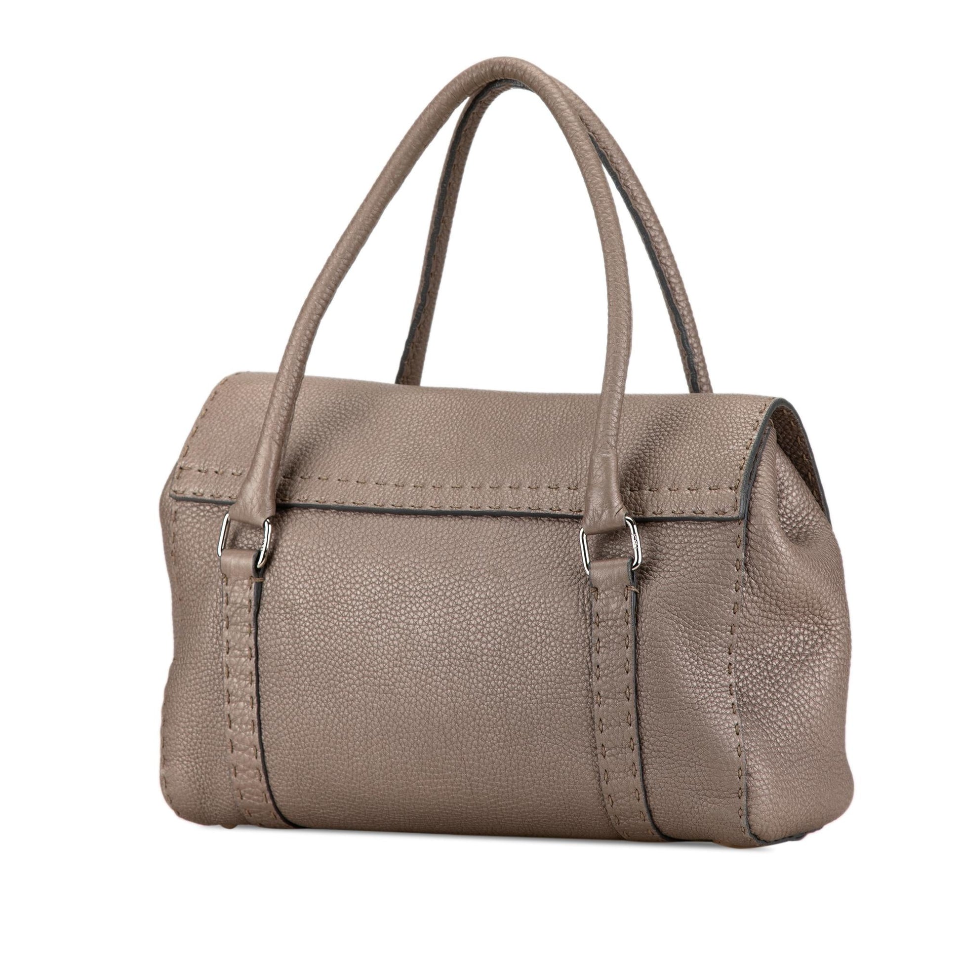 Fendi Selleria Linda Handbag Shg Kpapcq Leather Satchel Bag