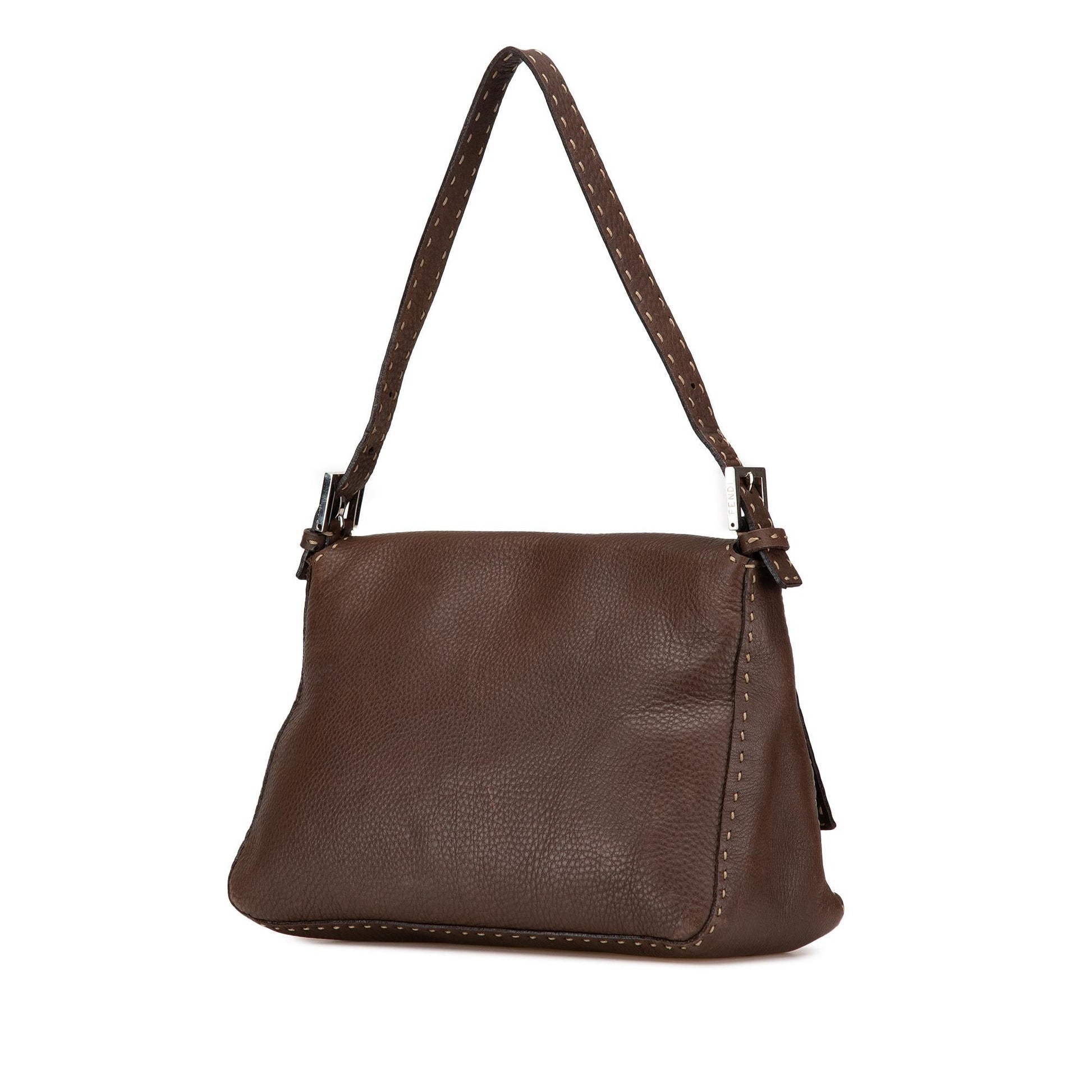 Fendi Selleria Mamma Forever Shoulder Bag Leather