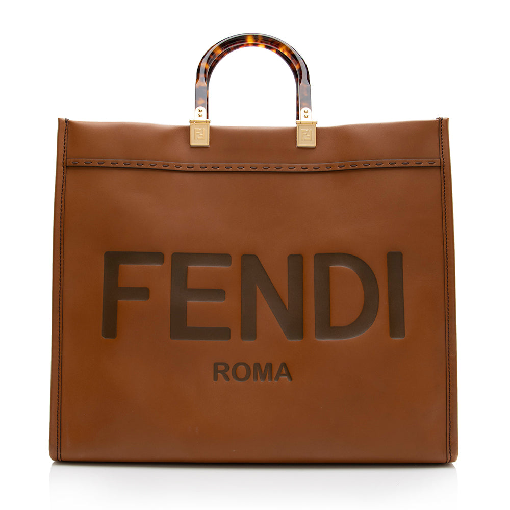 Fendi Sunshine Shopper Tote Shf Leather Large Tote Bag Tote Shf 18056