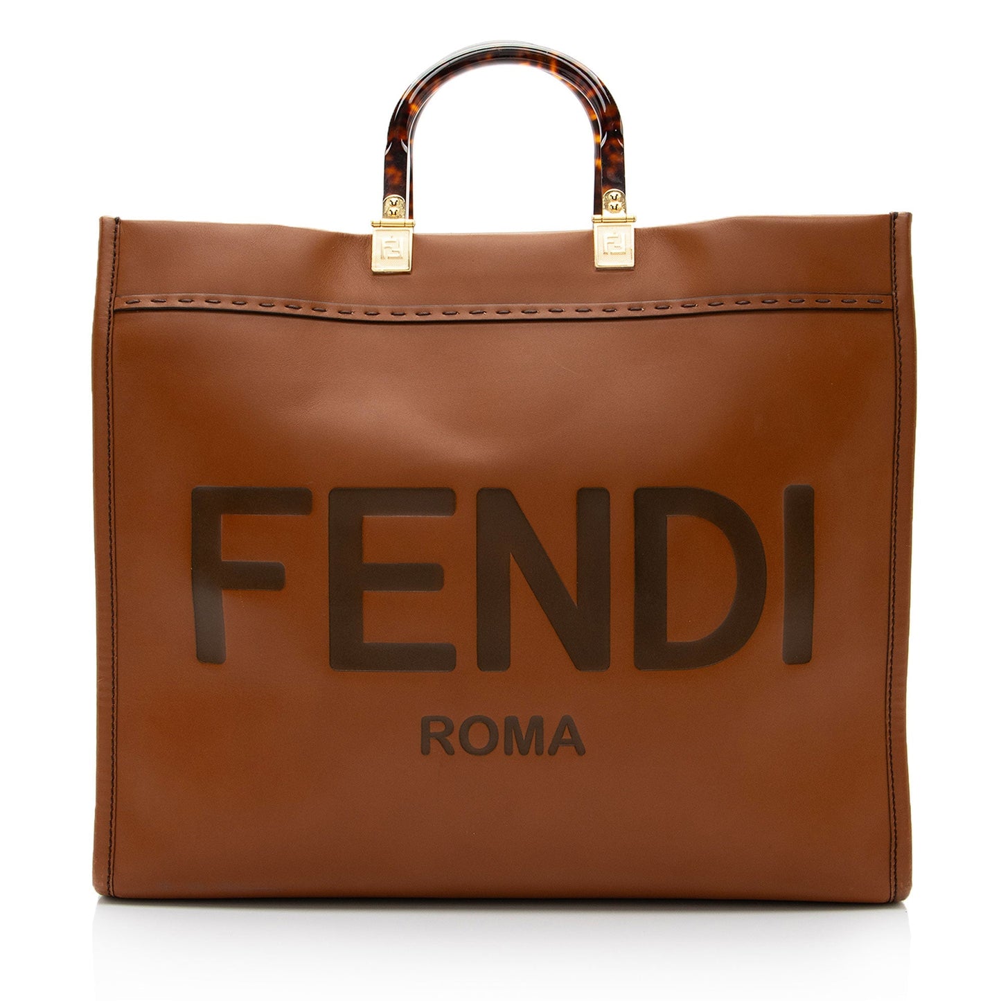 Fendi Sunshine Shopper Tote Shf Leather Large Tote Bag