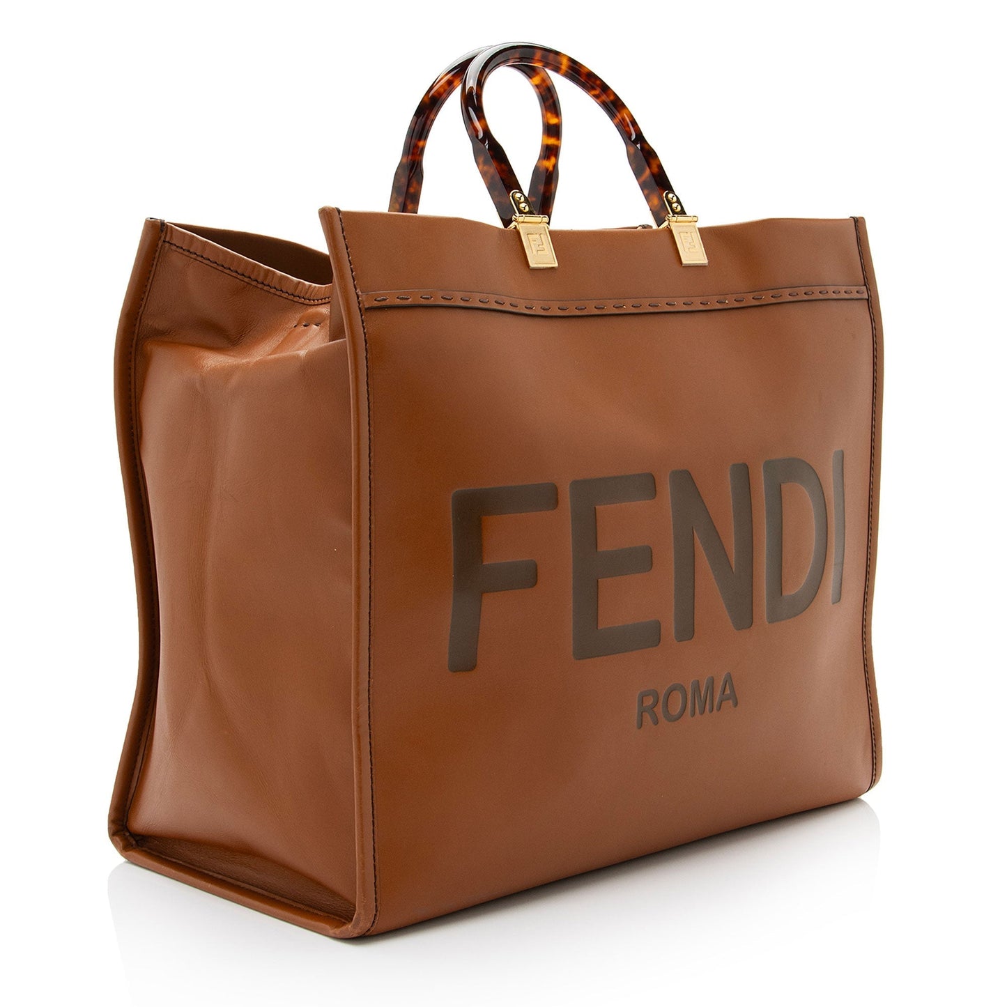 Fendi Sunshine Shopper Tote Shf Leather Large Tote Bag