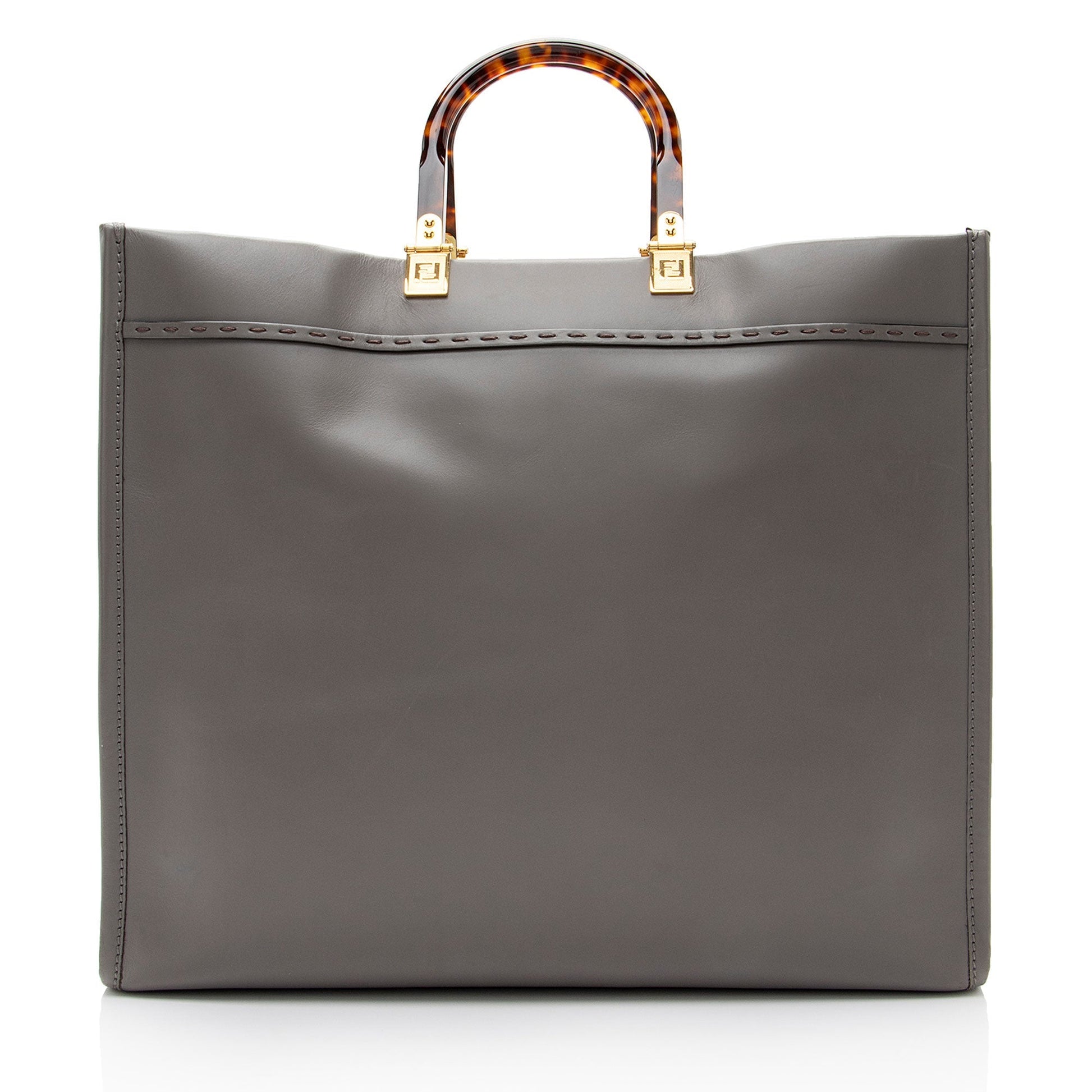 Fendi Sunshine Shopper Tote Shf V85Fxb Leather Large Tote Bag