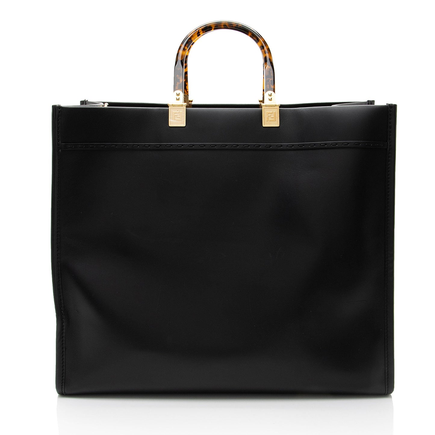 Fendi Sunshine Shopper Tote Leather Large Tote Bag Large Shopper Tote