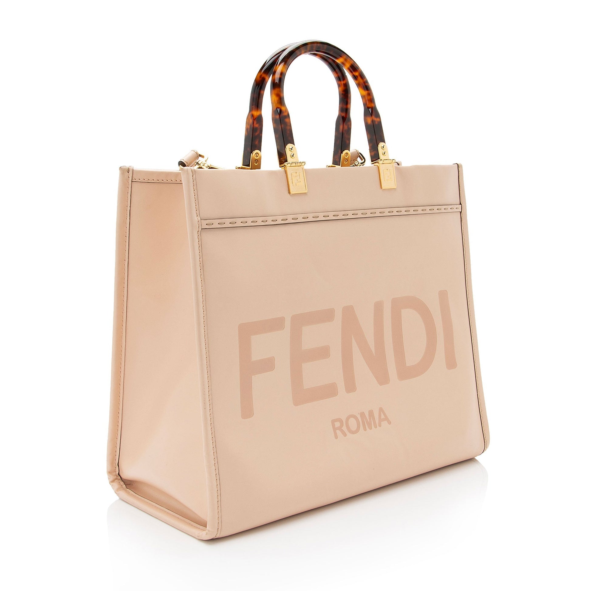 Fendi Sunshine Shopper Tote Shf Bvsolv Leather Medium Tote Bag