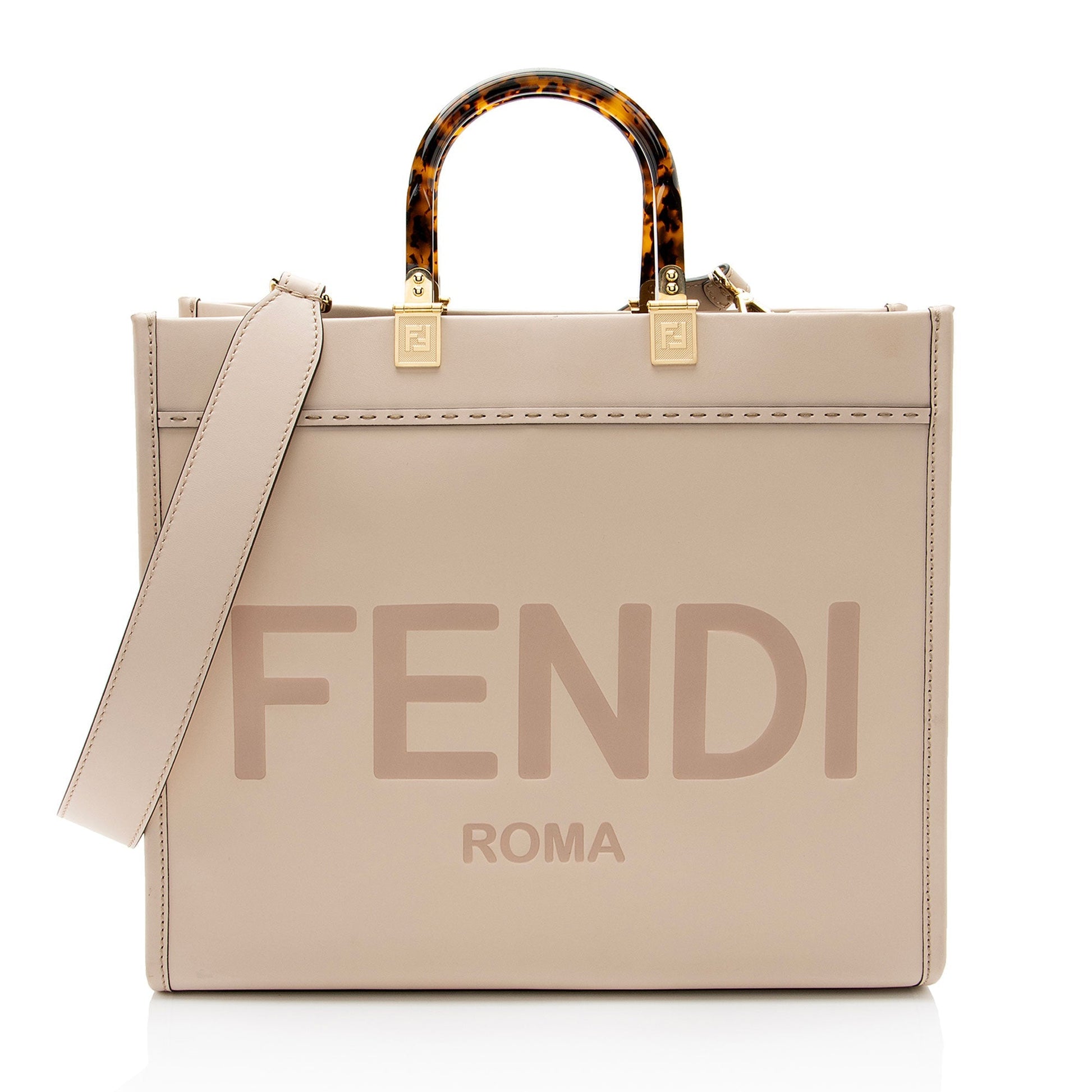 Fendi Sunshine Shopper Tote Shf Vvisqc Leather Medium Tote Bag