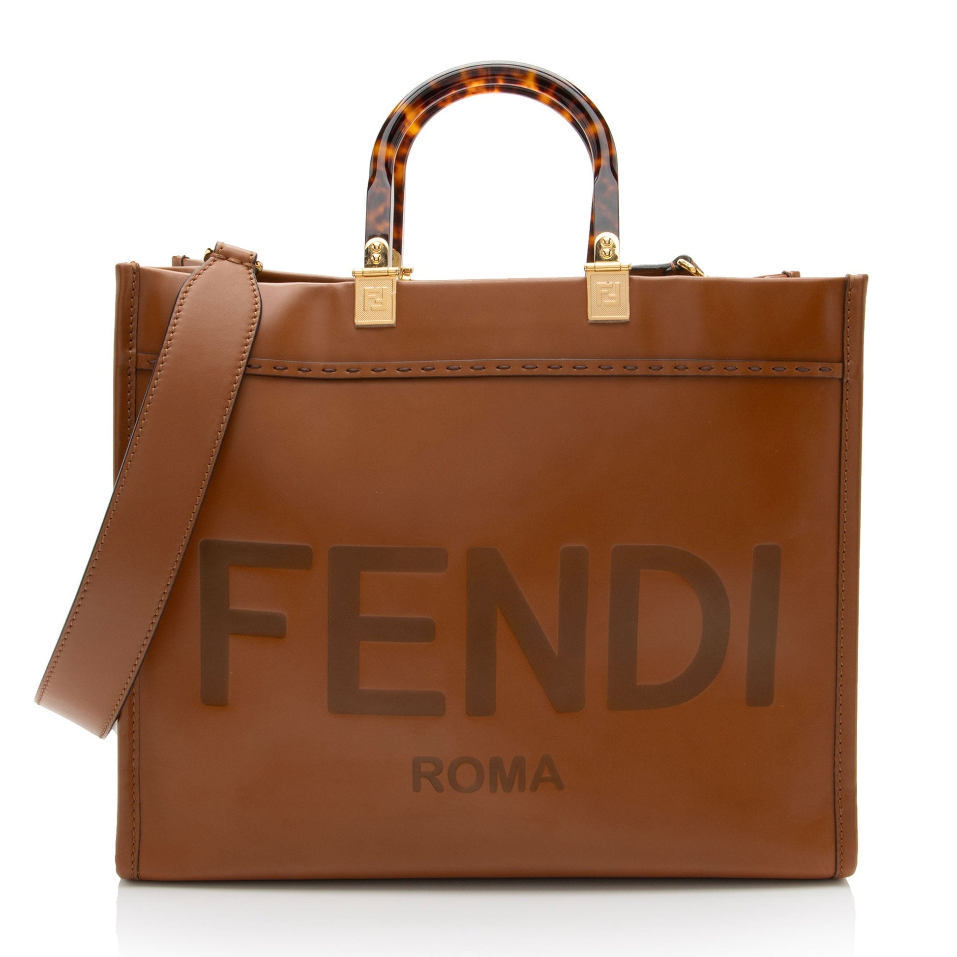Fendi Sunshine Shopper Tote Shf Hxrlom Leather Medium Tote Bag