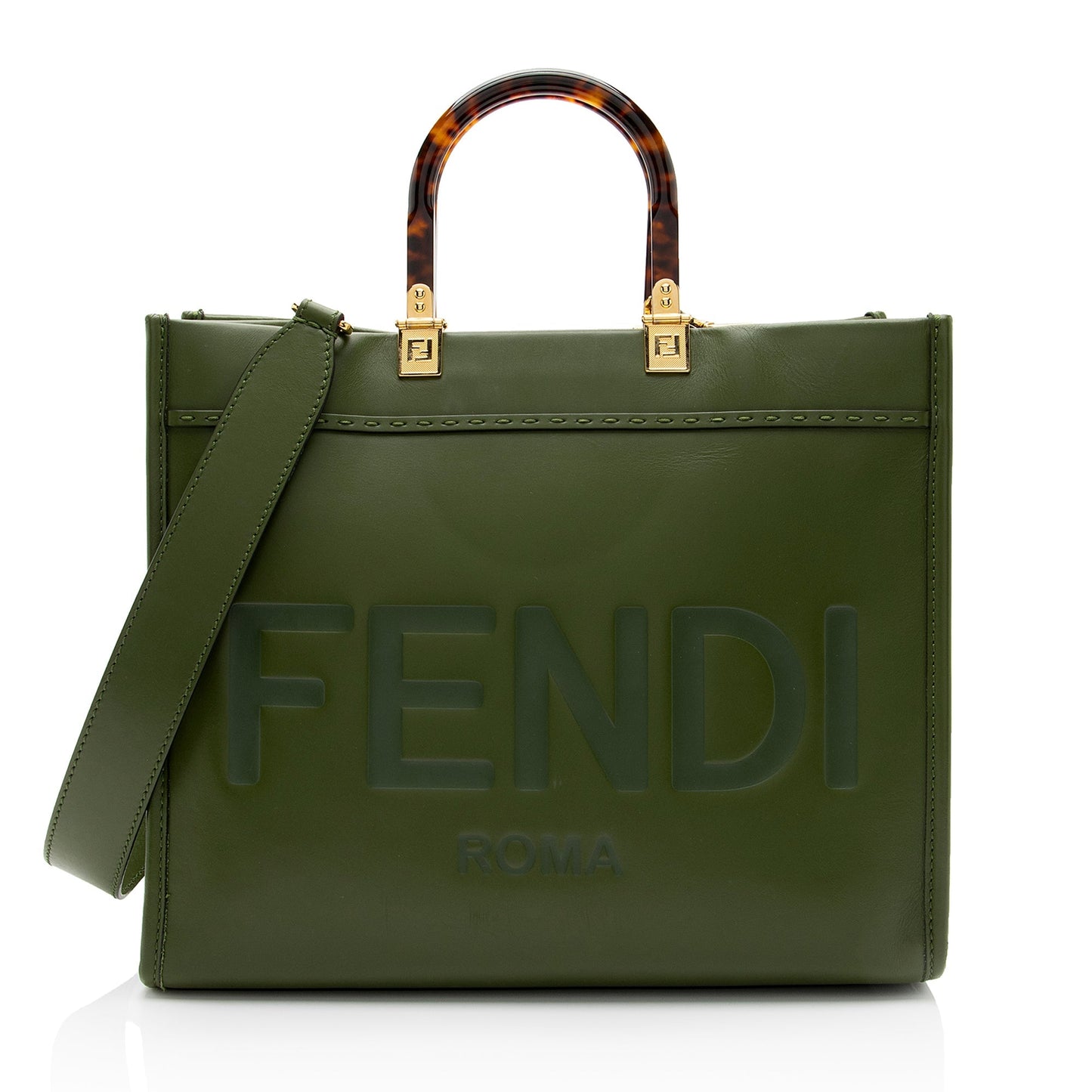 Fendi Sunshine Shopper Tote Shf Tedyff Leather Medium Tote Bag