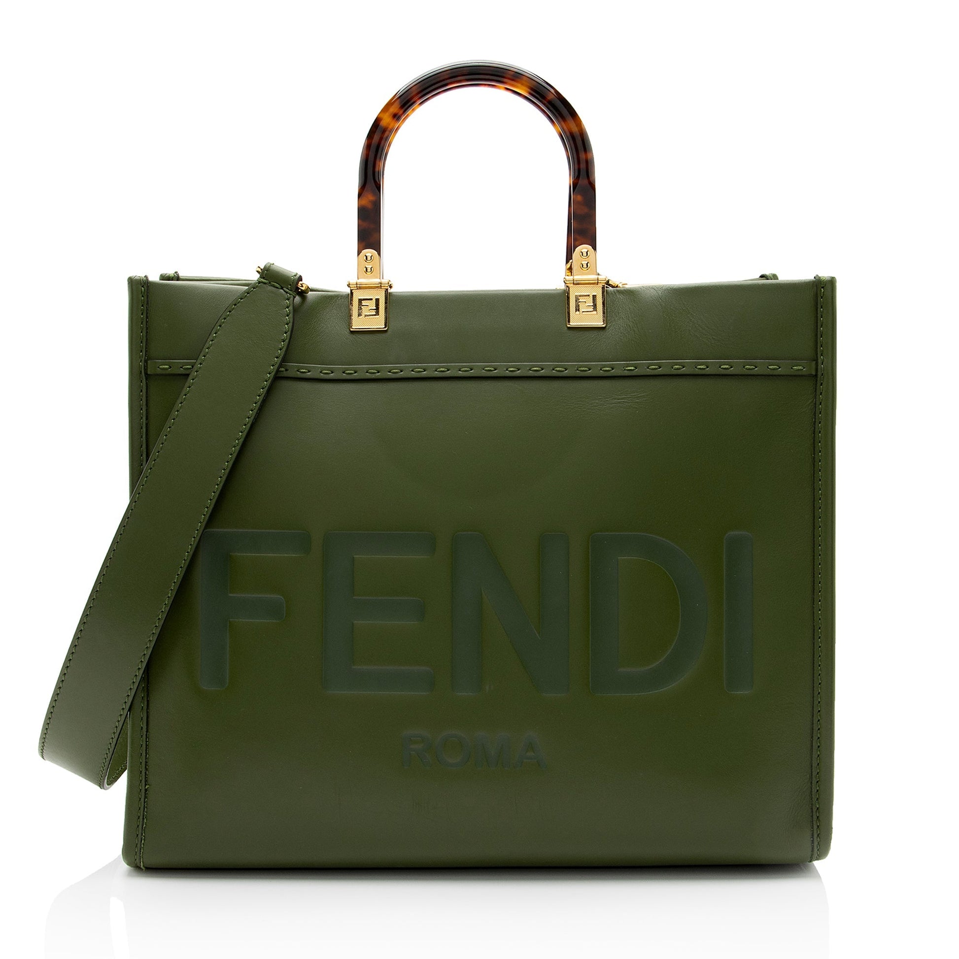 Fendi Sunshine Shopper Tote Shf Tedyff Leather Medium Tote Bag