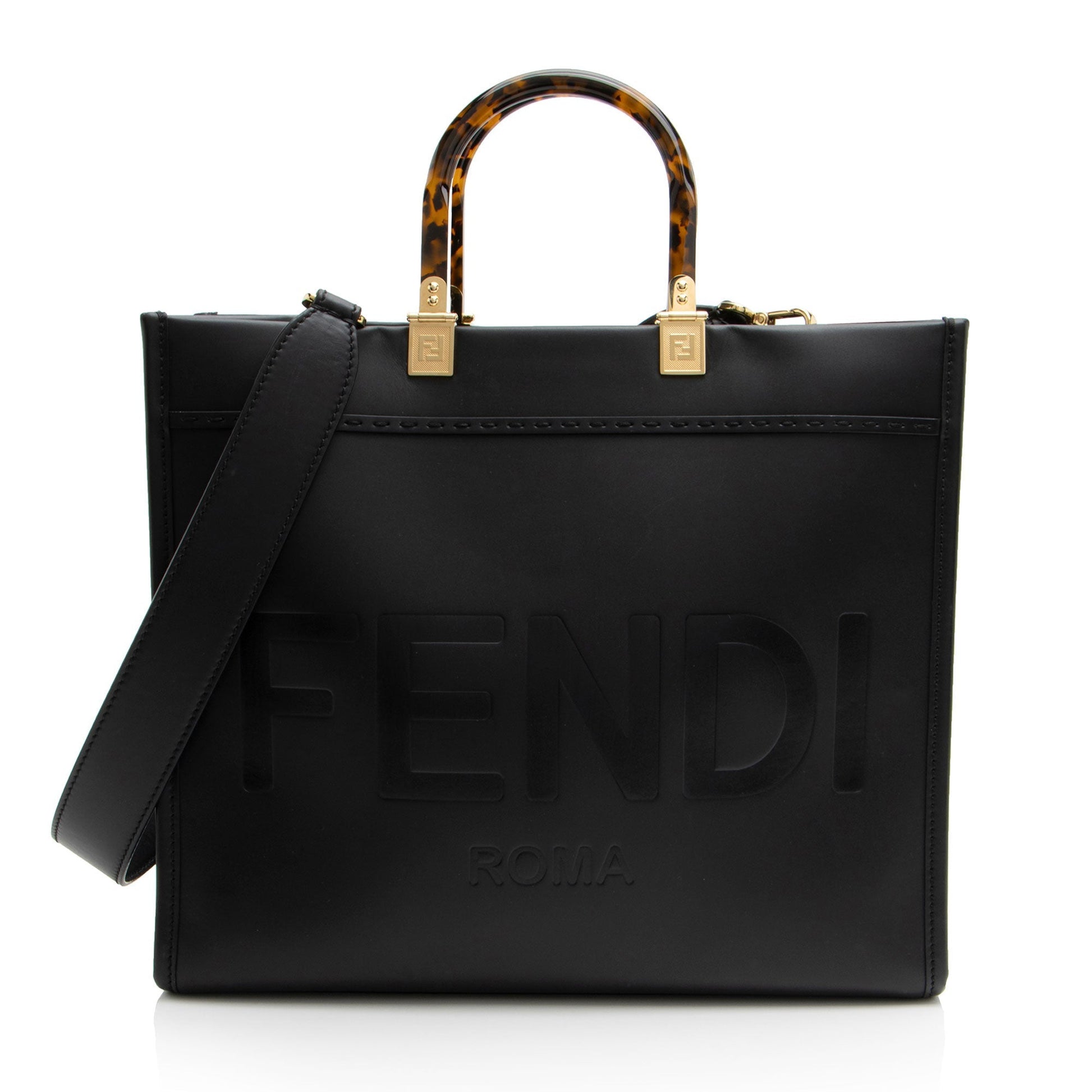 Fendi Sunshine Shopper Tote Shf Yncjlf Leather Medium Tote Bag