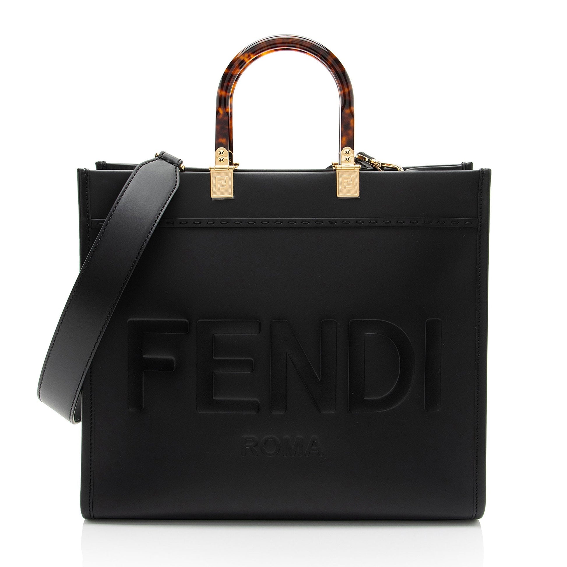 Fendi Sunshine Shopper Tote Shf Deyrpb Leather Medium Tote Bag