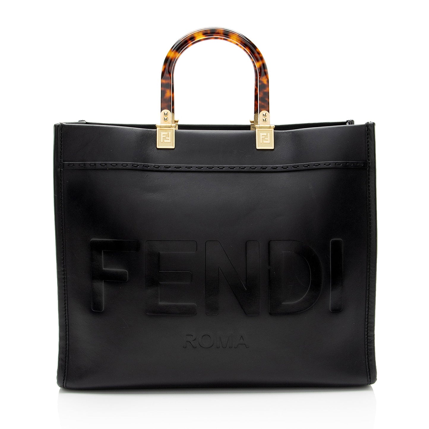 Fendi Sunshine Shopper Tote Leather Medium Tote Bag Tote Shf Bbtdjr