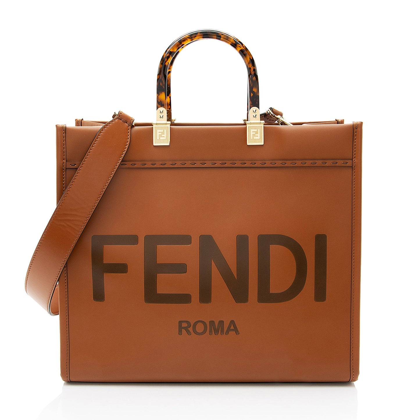 Fendi Sunshine Shopper Tote Leather Medium Tote Bag Medium Shopper Tote