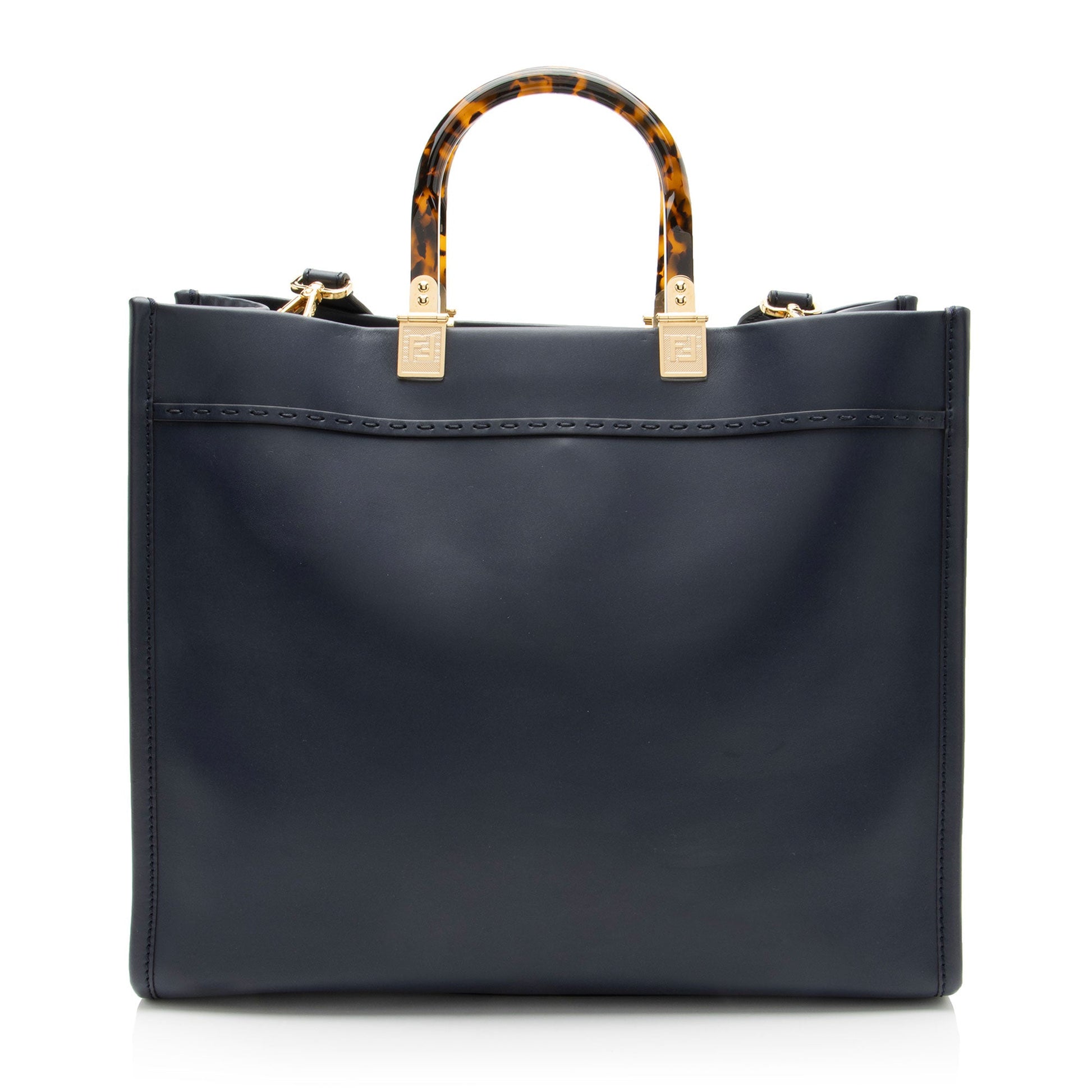 Fendi Sunshine Shopper Tote Leather Medium Tote Bag