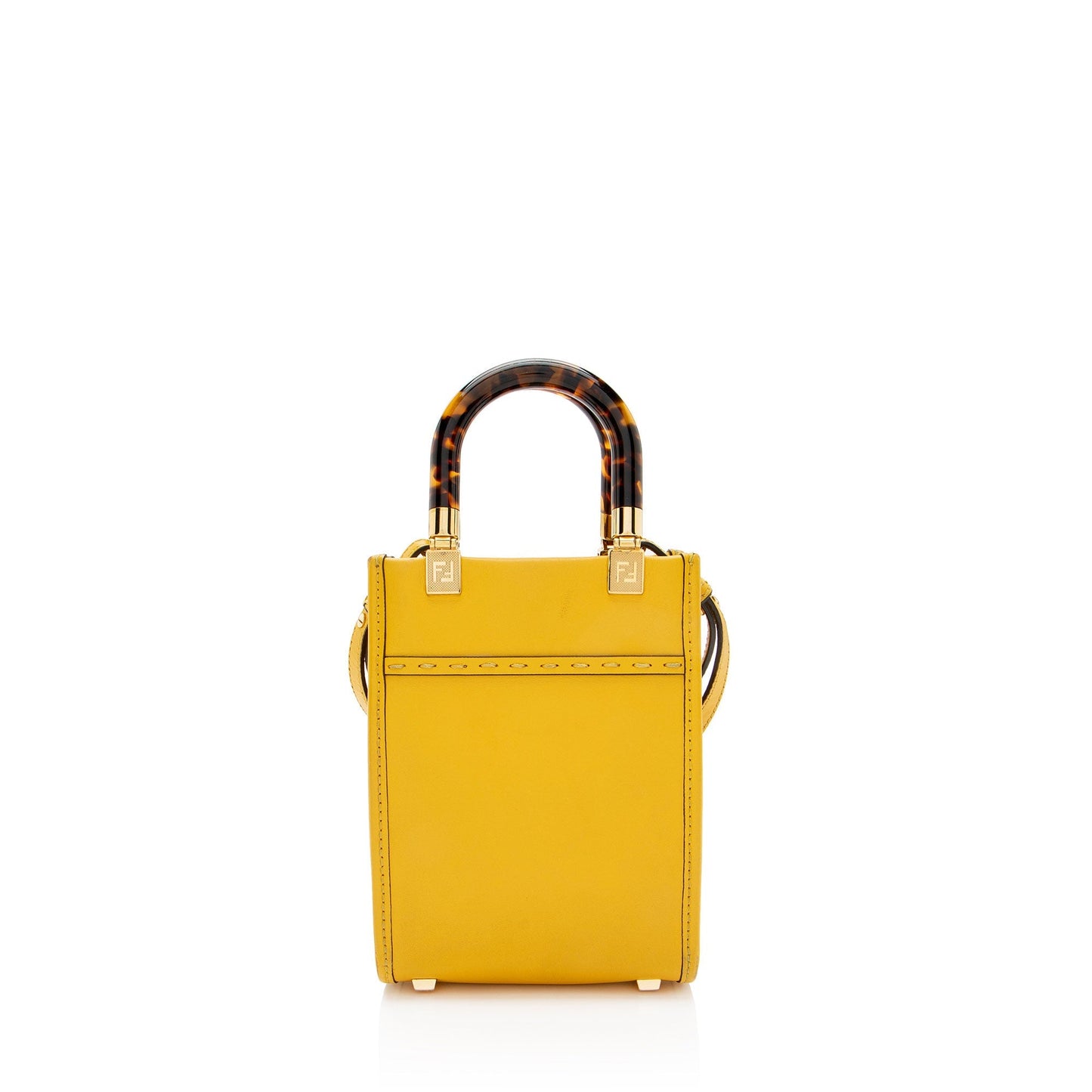 Fendi Sunshine Shopper Tote Leather Mini Tote Bag Tote Shf Gwczka