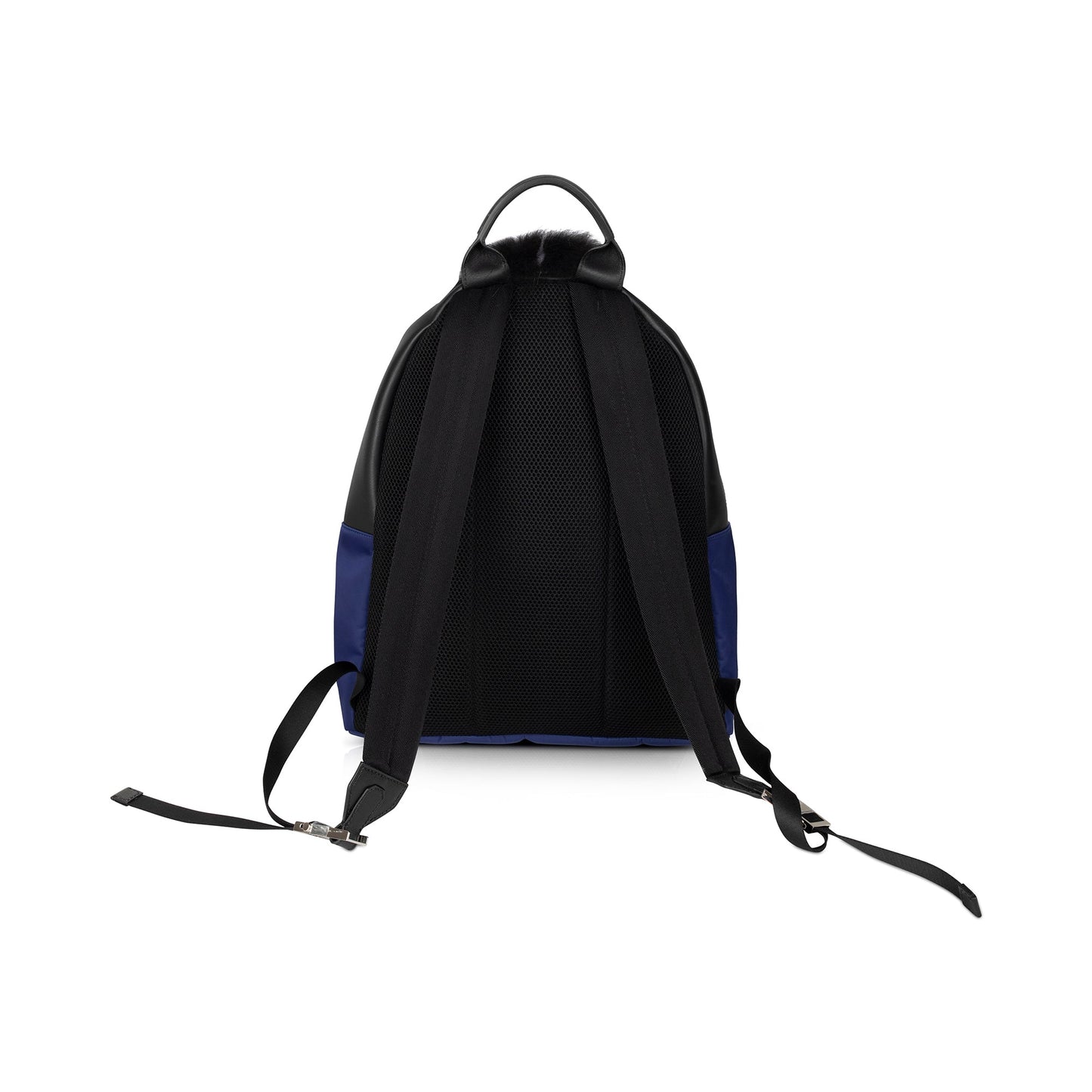 Fendi Trimmed Monster Backpack Leather Nylon