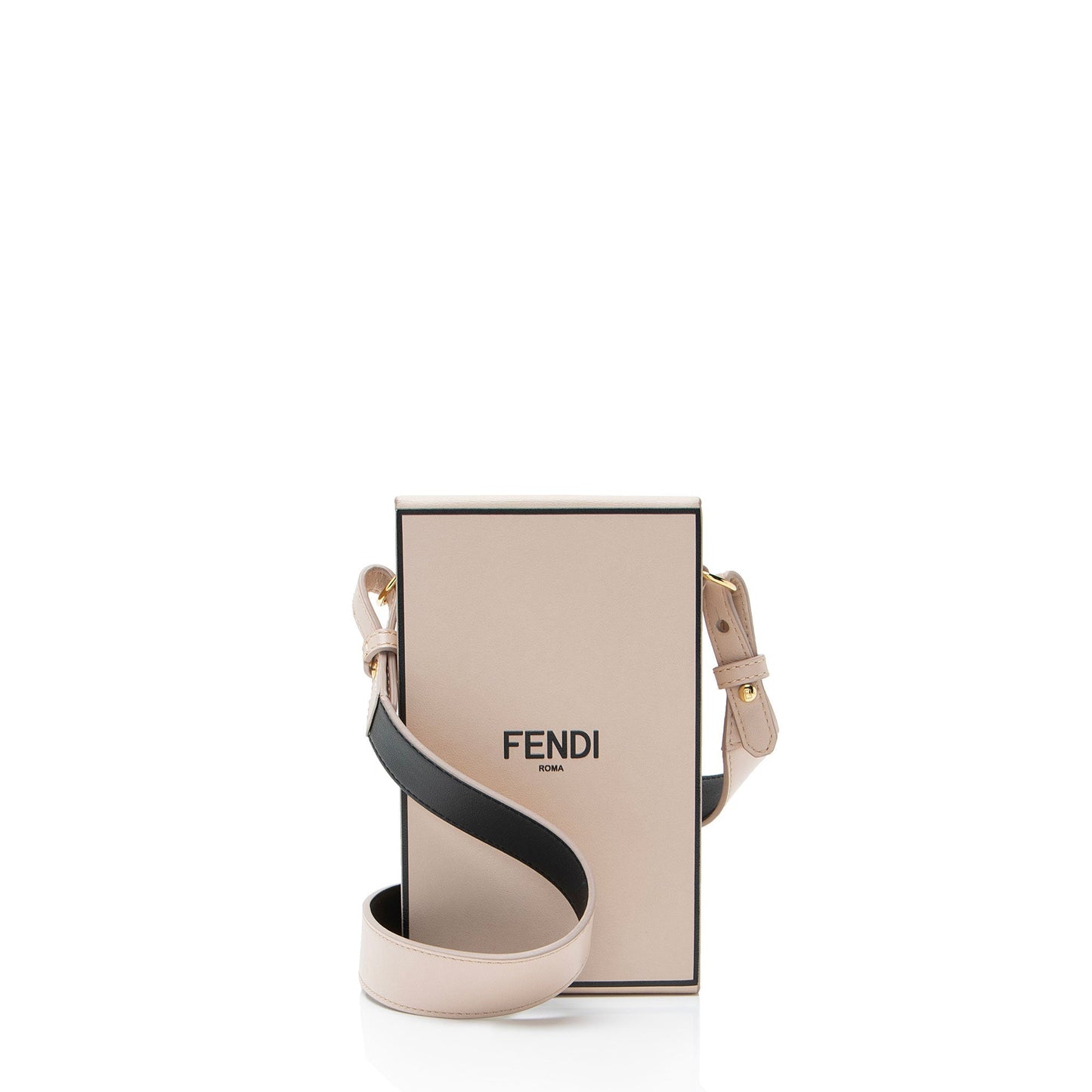 Fendi Vertical Box Shoulder Bag Leather