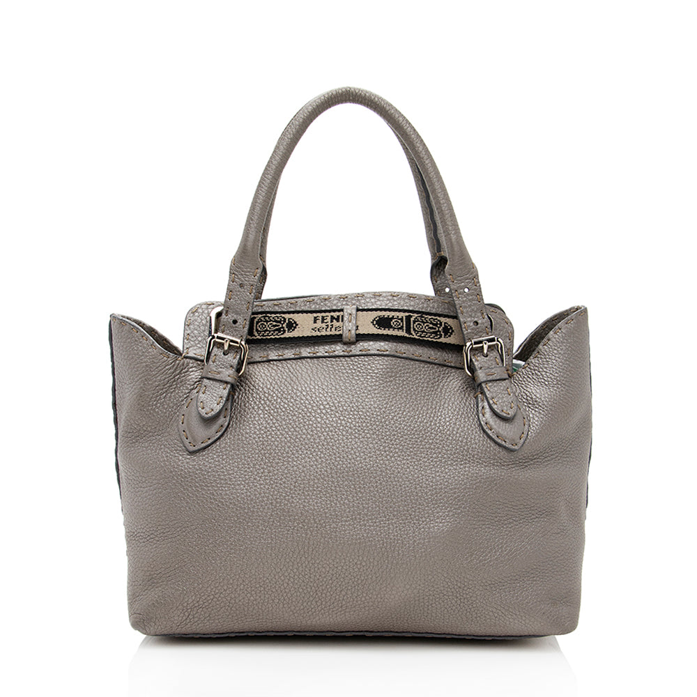 Fendi Villa Selleria Borghese Tote Shf Leather Tote Bag