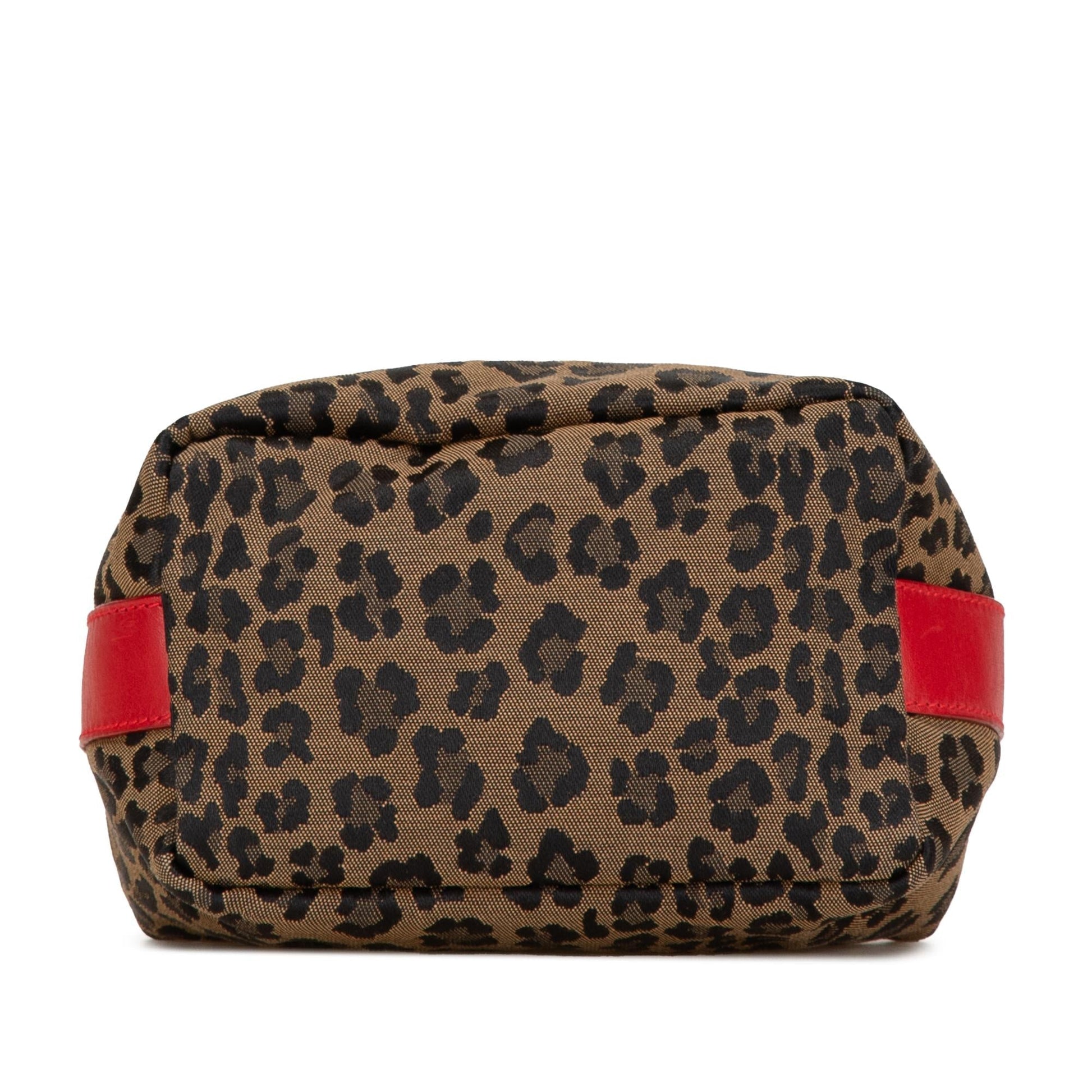 Fendi Leopard Print Handbag Shg K1Hjde Canvas Satchel Bag
