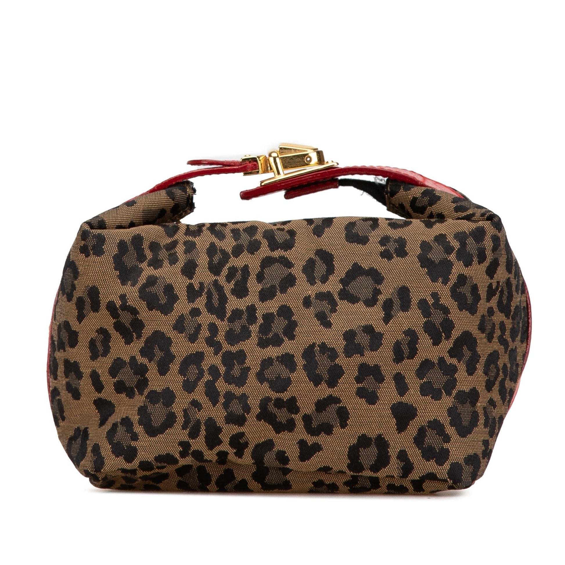 Fendi Leopard Print Handbag Shg K1Hjde Canvas Satchel Bag